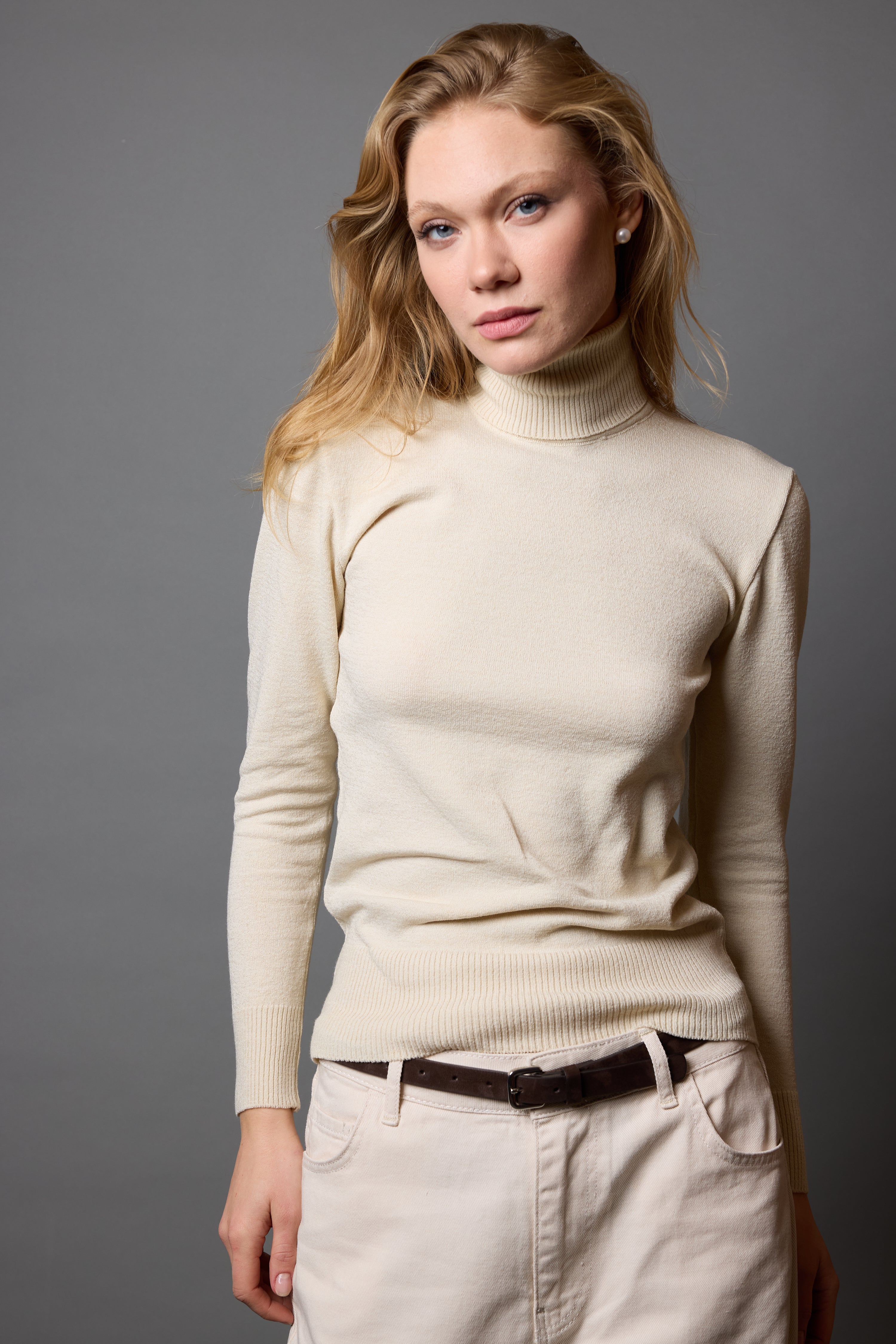 YÜKSEK YAKA KAZAK BEIGE