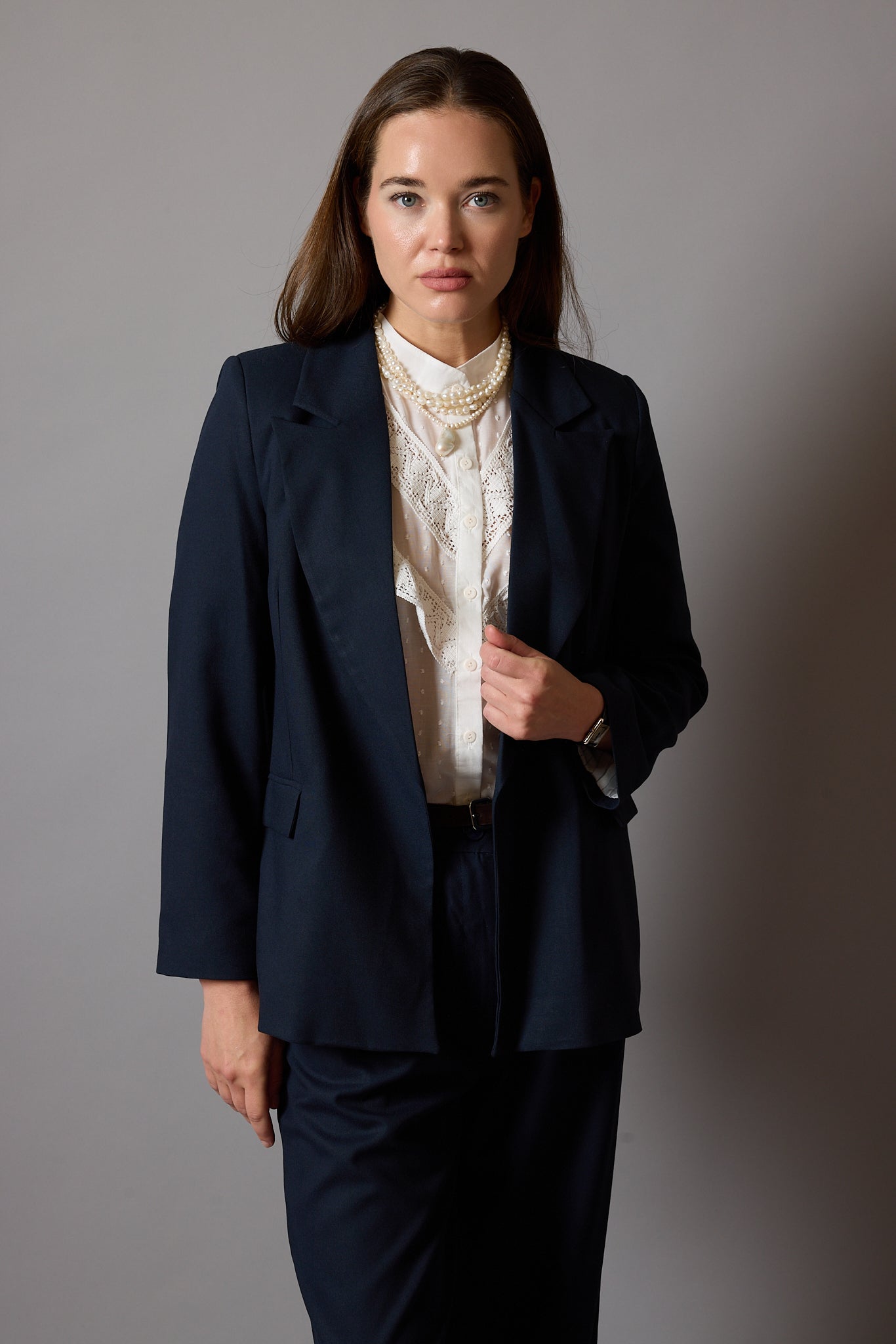 KLASİK KESIM BLAZER CEKET LACİVERT
