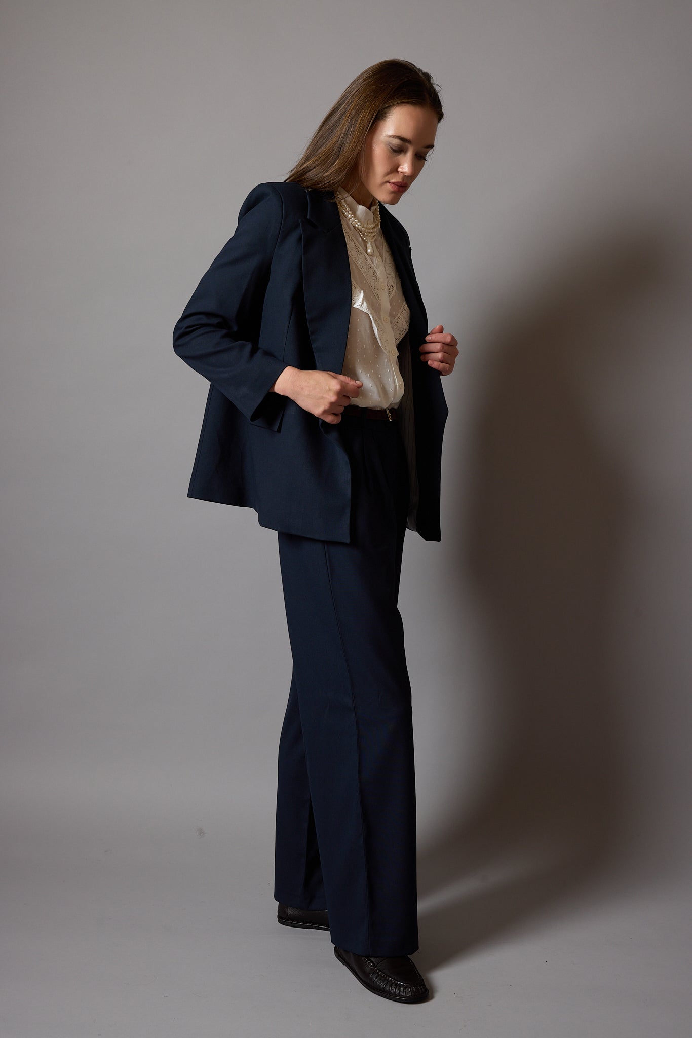 KLASİK KESIM BLAZER CEKET LACİVERT