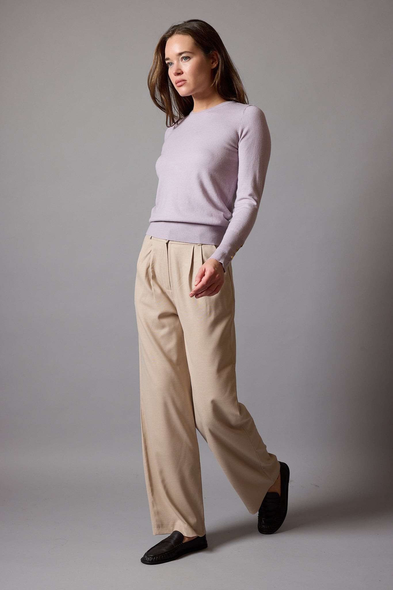 CIFT PILELI PALAZZO PANTOLON BEIGE