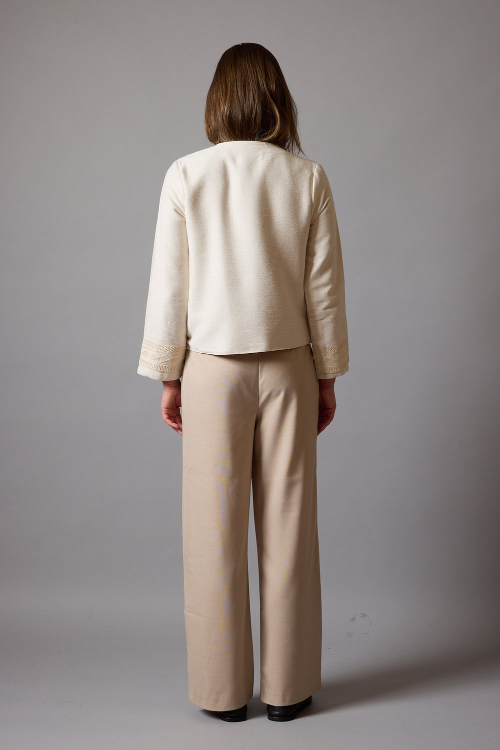 ELSA NAKIS DETAYLI GOMLEK CEKET BEIGE