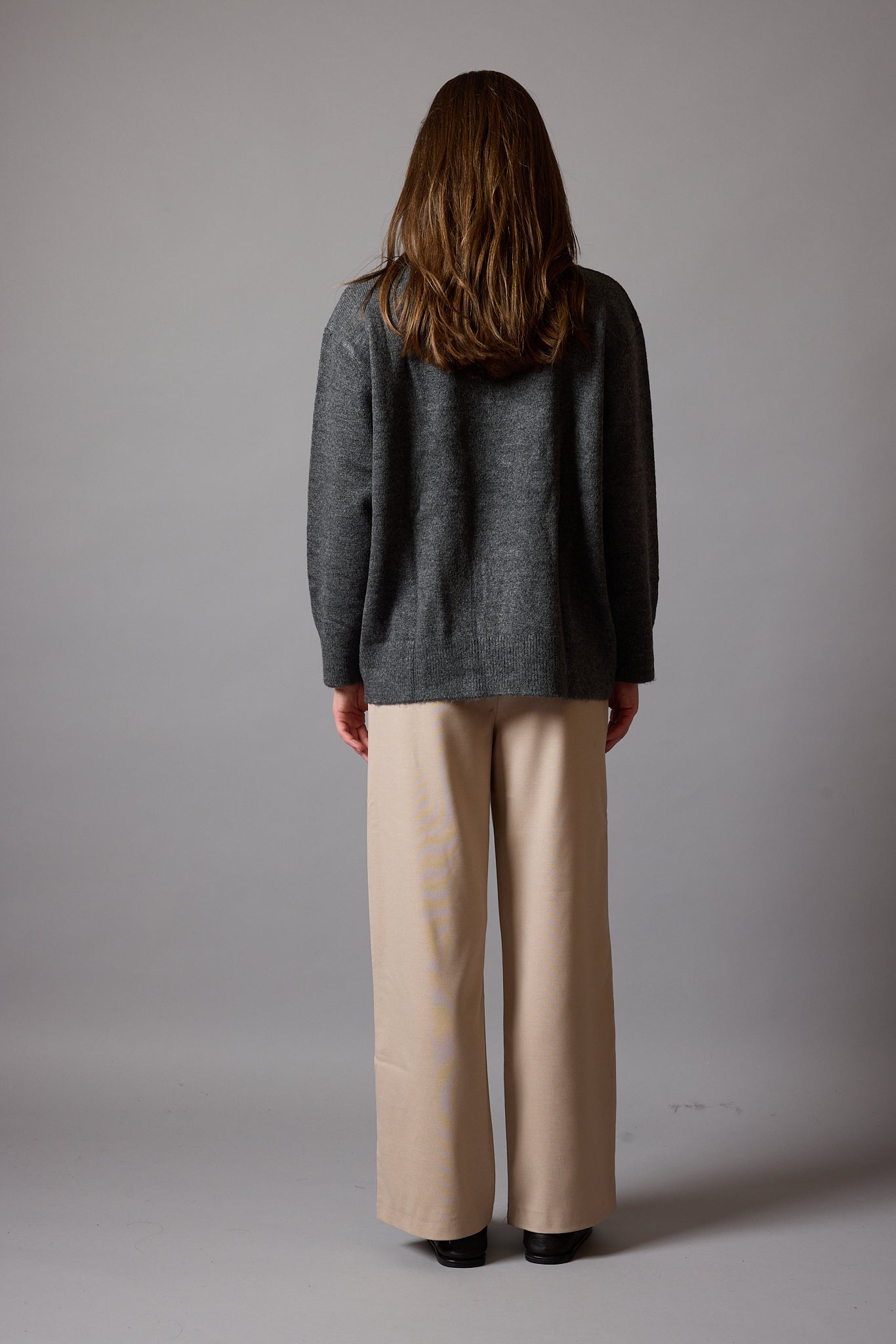OVERSIZE BISIKLET YAKA KAZAK FÜME