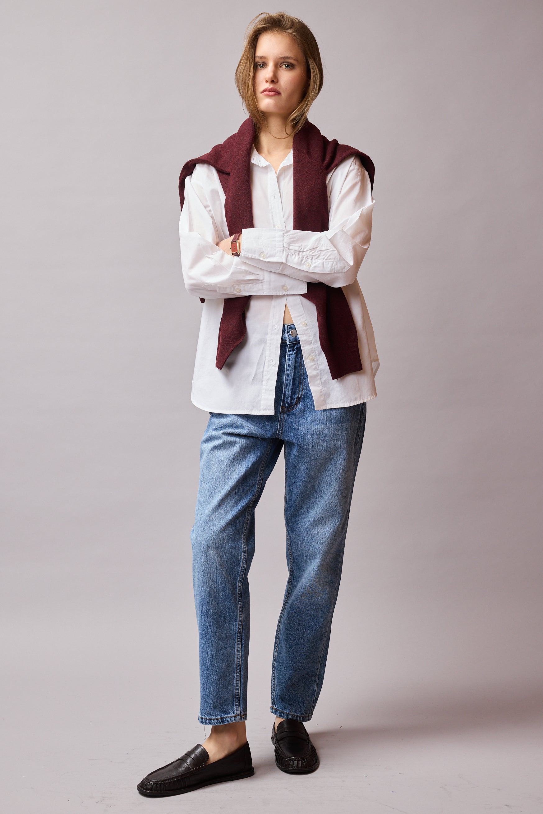 STRAIGHT FIT YÜKSEK BEL MOM JEAN LIGHT BLUE