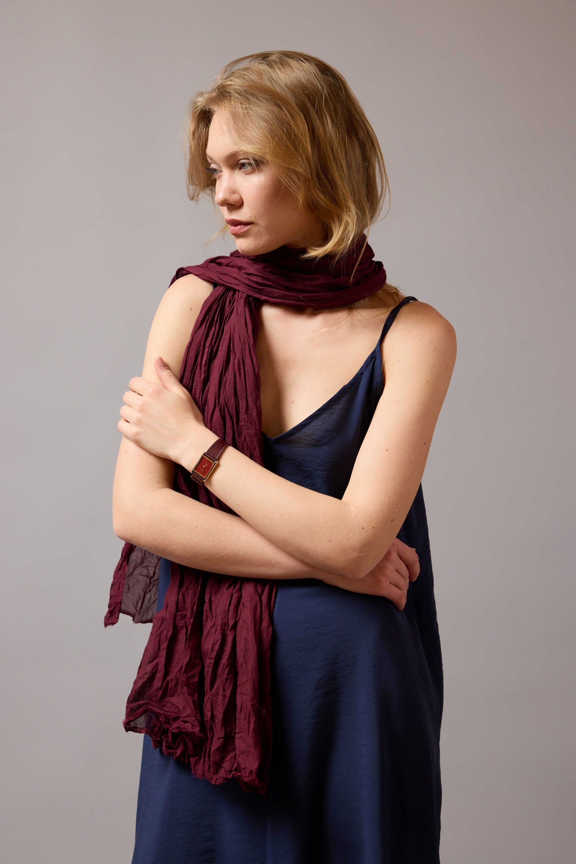 SUMMER WINE ORGANİK PAMUK HANDMADE ŞAL