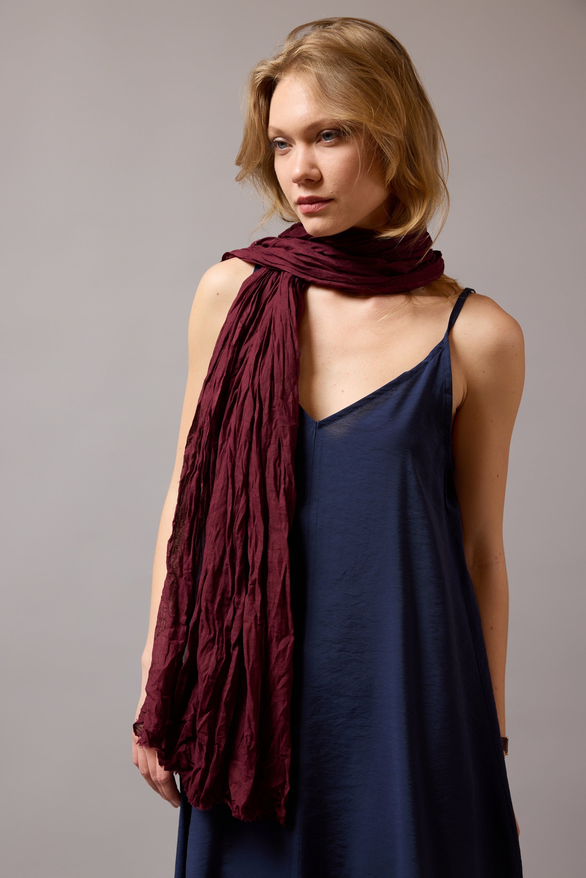 SUMMER WINE ORGANİK PAMUK HANDMADE ŞAL