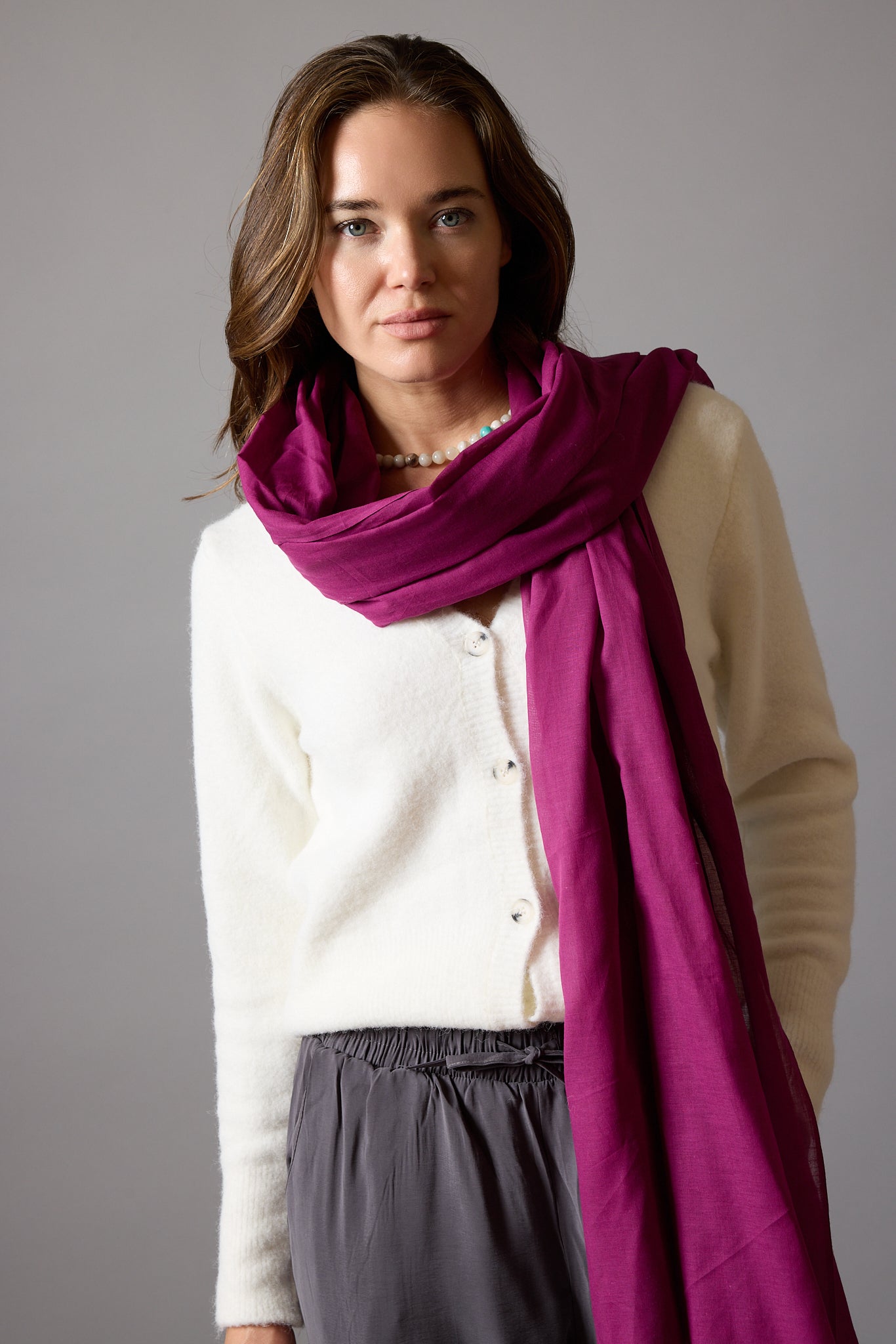 FRAMBOISE ORGANIK PAMUK HANDMADE SAL