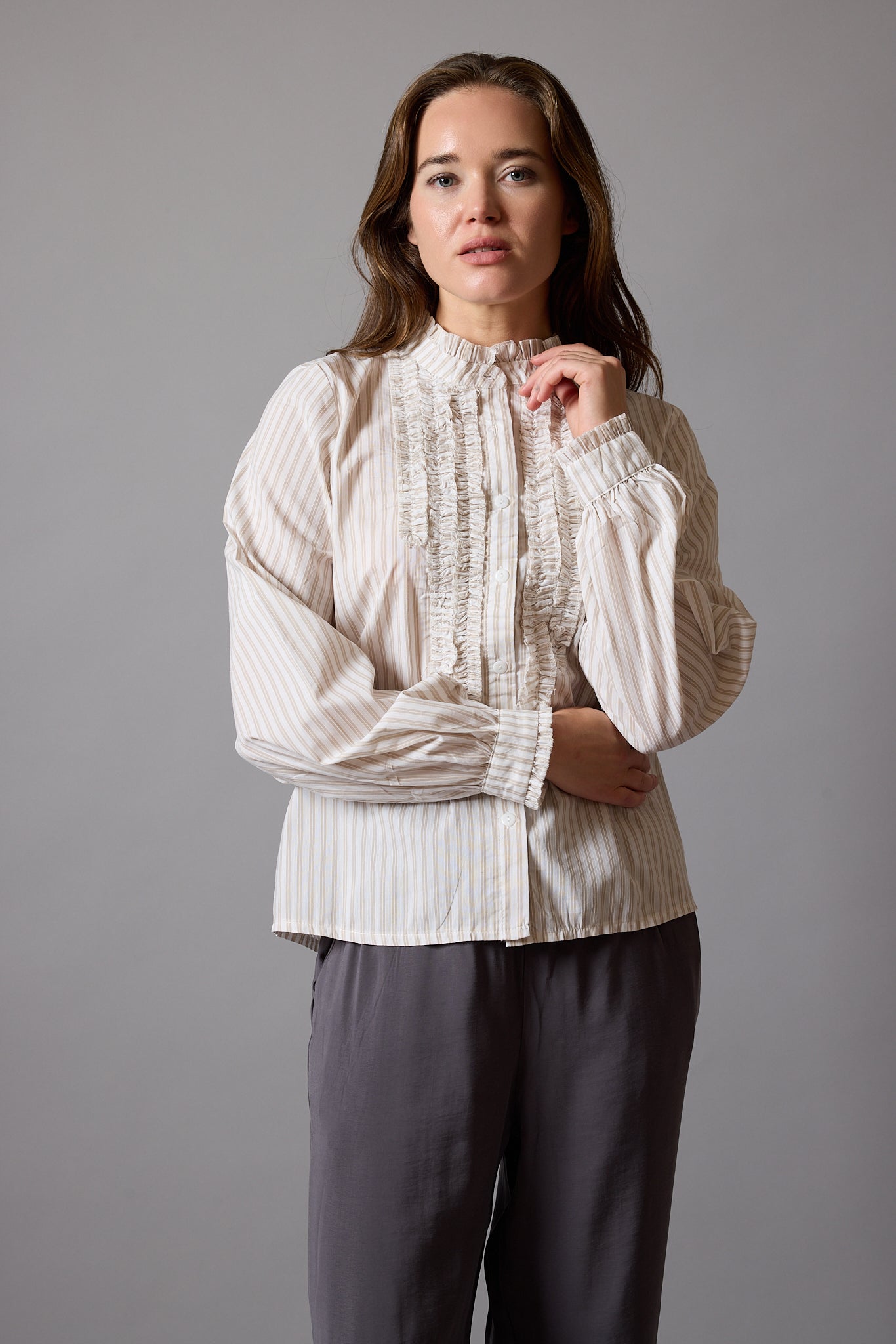 FLEUR FIRFIRLI GOMLEK BEIGE