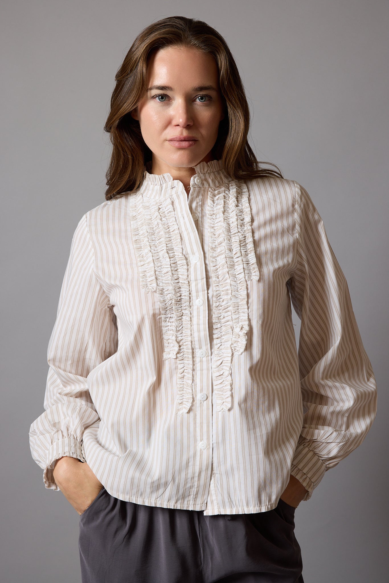 FLEUR FIRFIRLI GOMLEK BEIGE