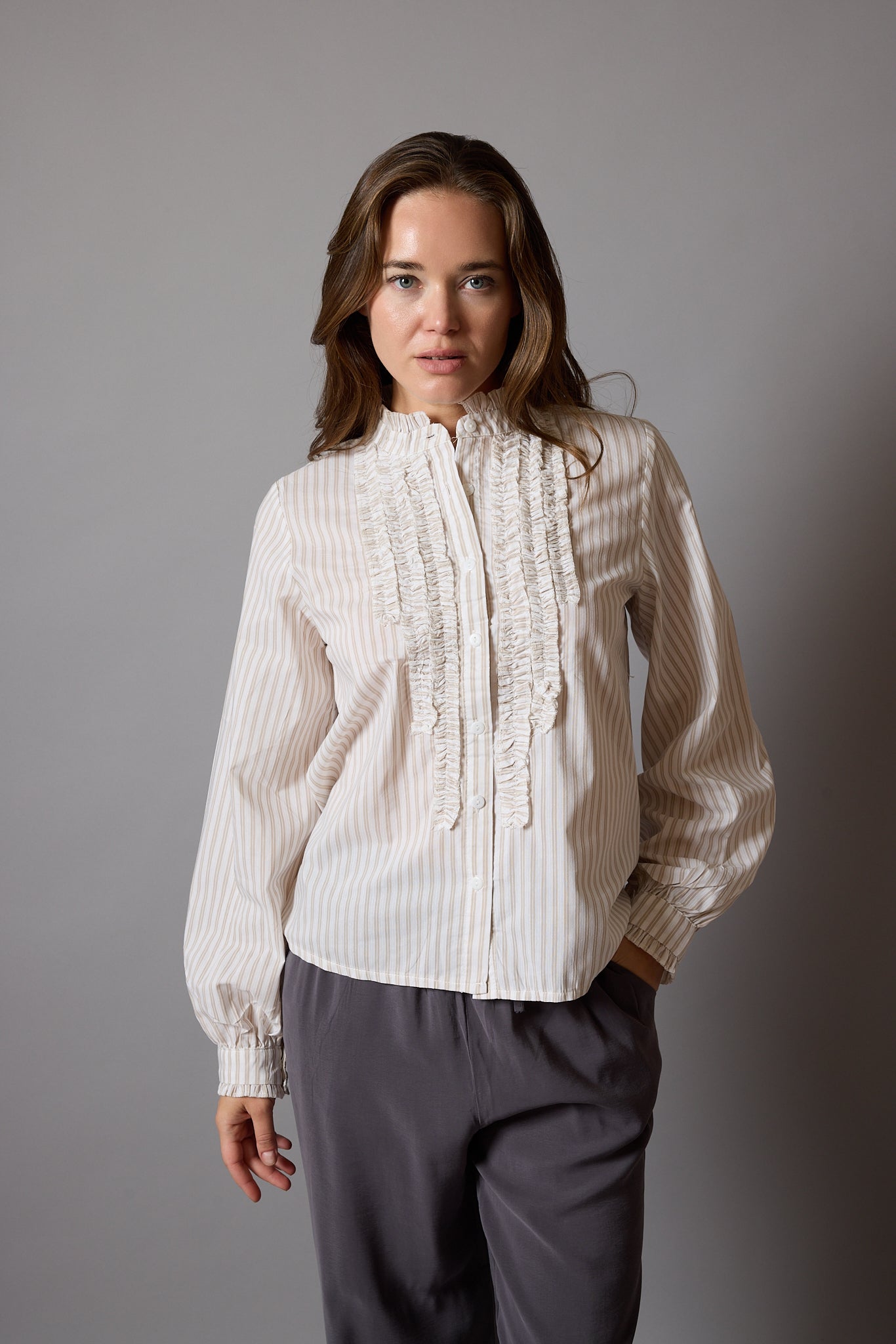 FLEUR FIRFIRLI GOMLEK BEIGE