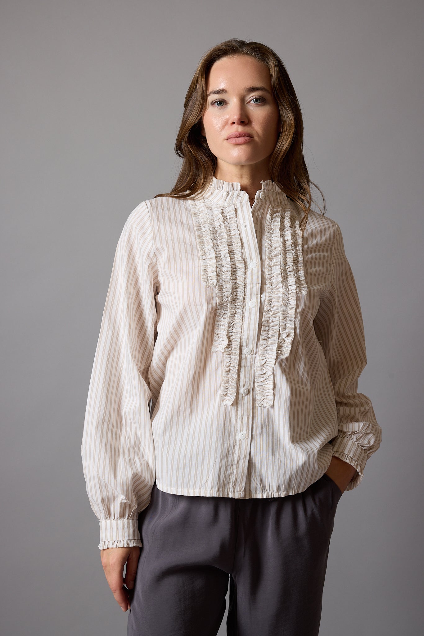 FLEUR FIRFIRLI GOMLEK BEIGE