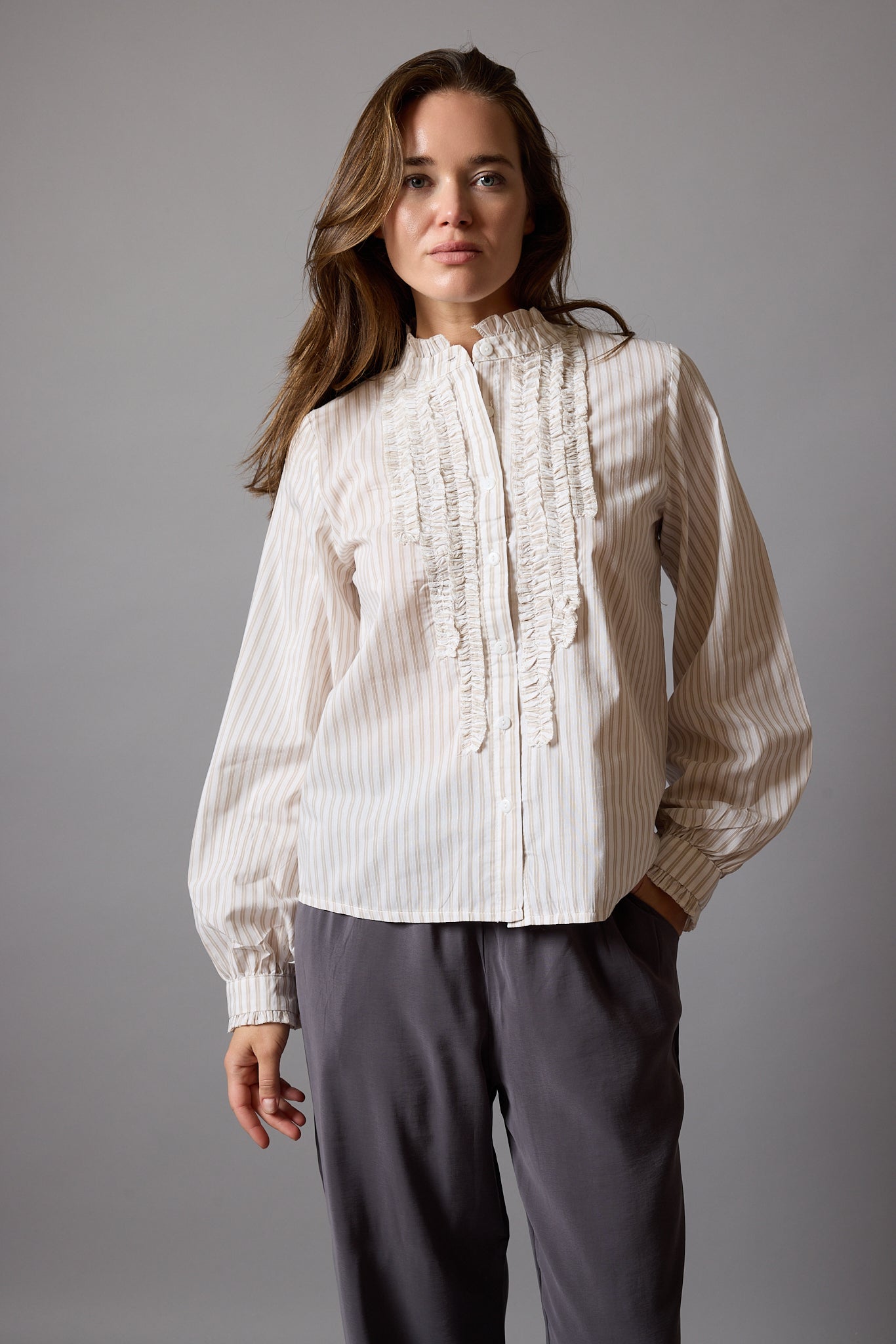 FLEUR FIRFIRLI GOMLEK BEIGE