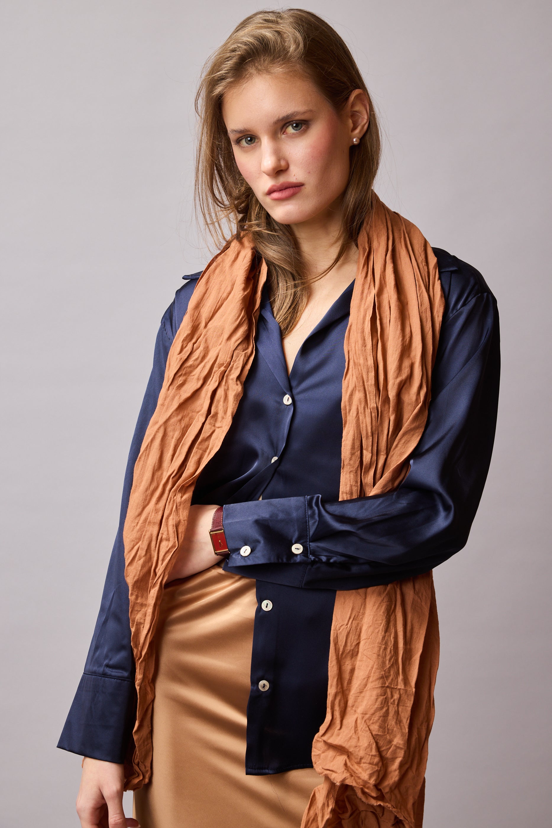 Rotten Mandarin Organik Pamuk Handmade Şal