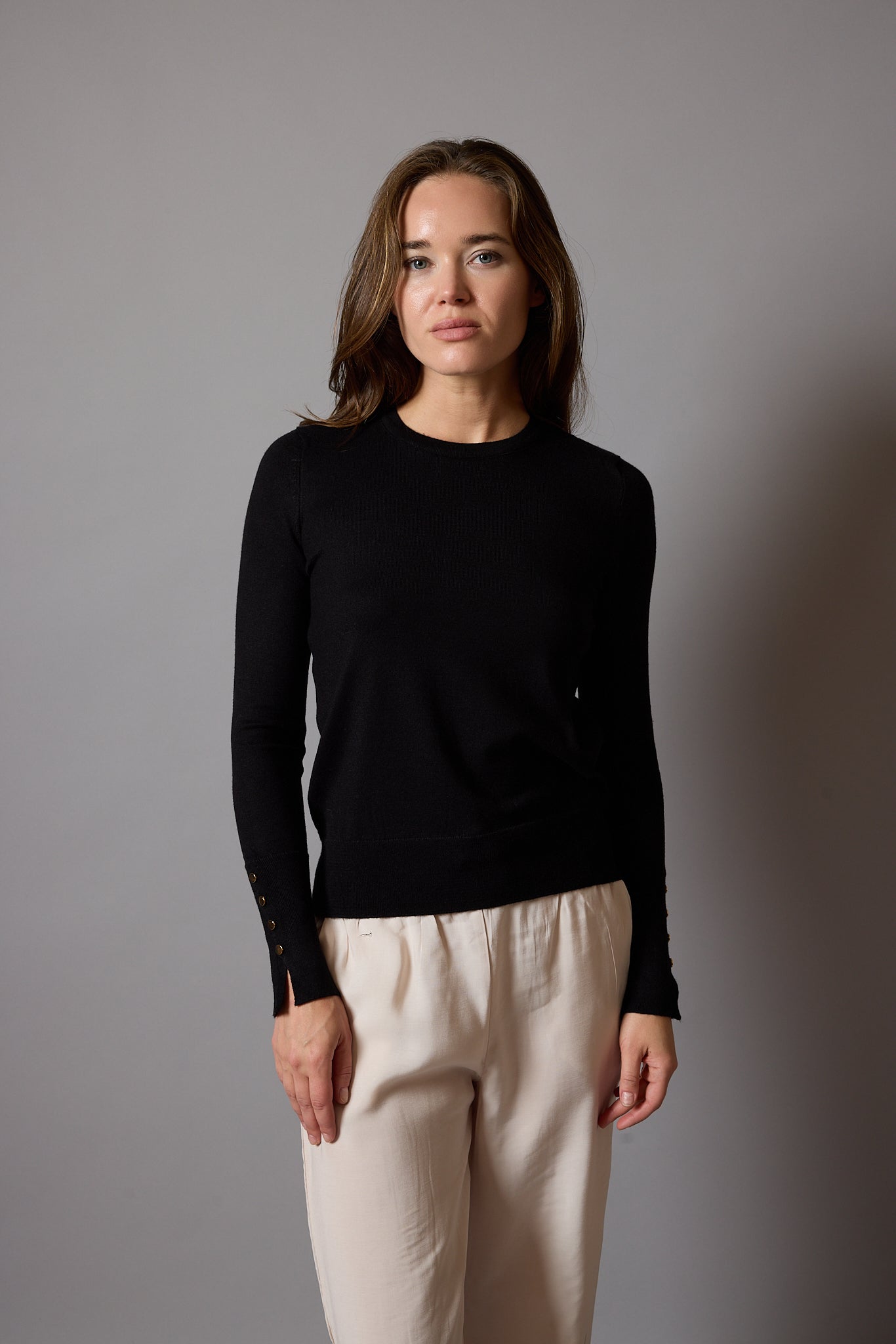CREW NECK SOFT TEXTURED KNITWEAR CLARET RED