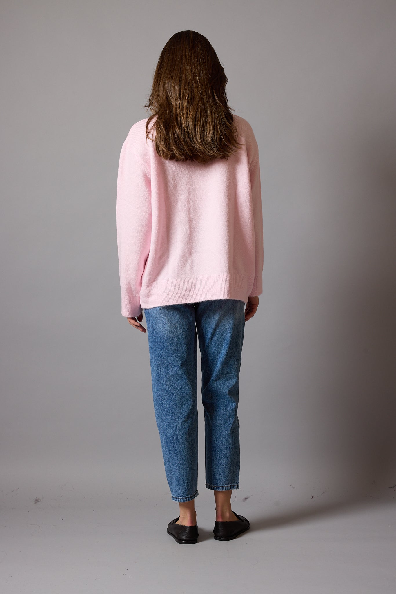 OVERSIZE CREW NECK SWEATER CREAM