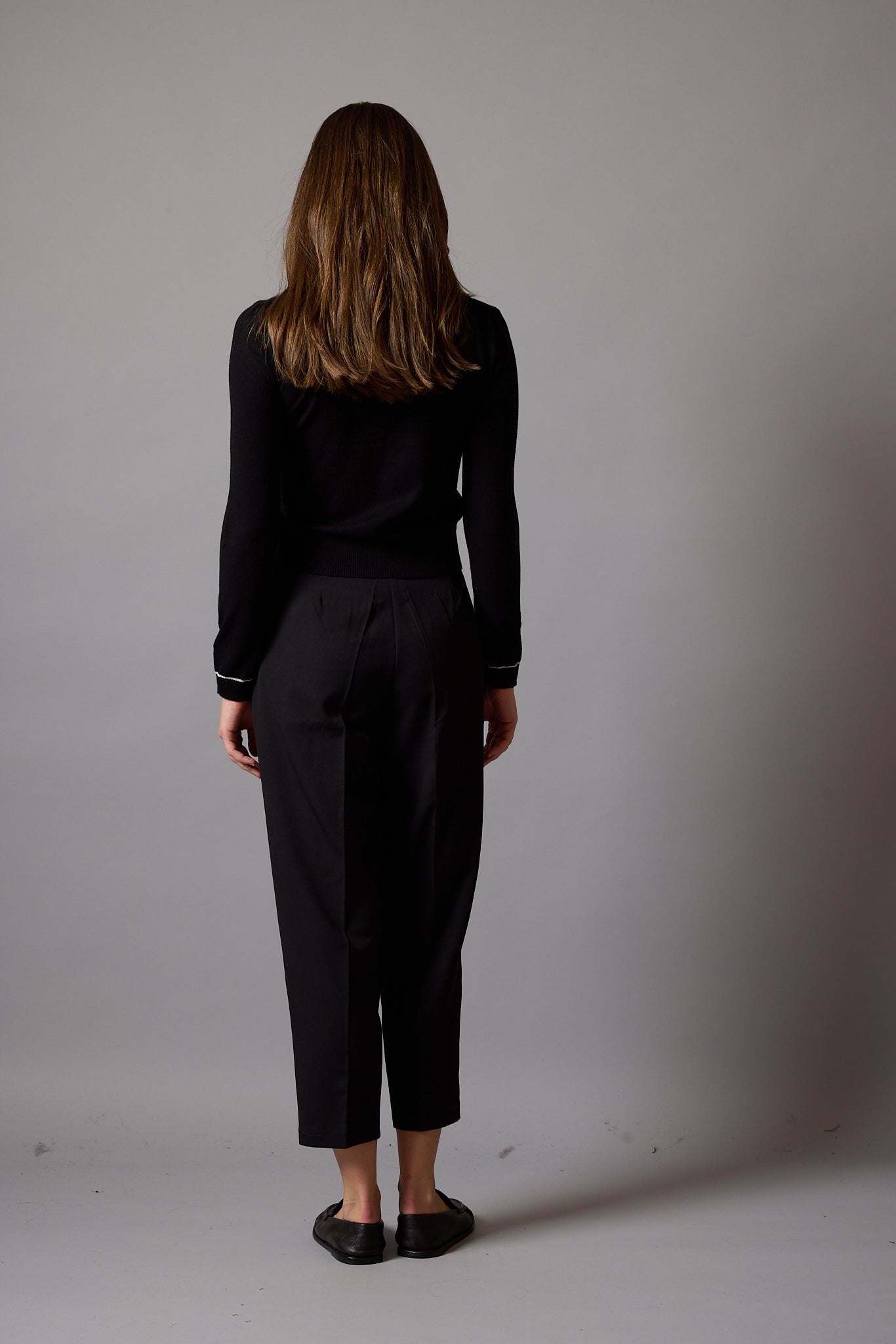 POLO YAKA YUMUSAK DOKULU TRIKO KAZAK SIYAH