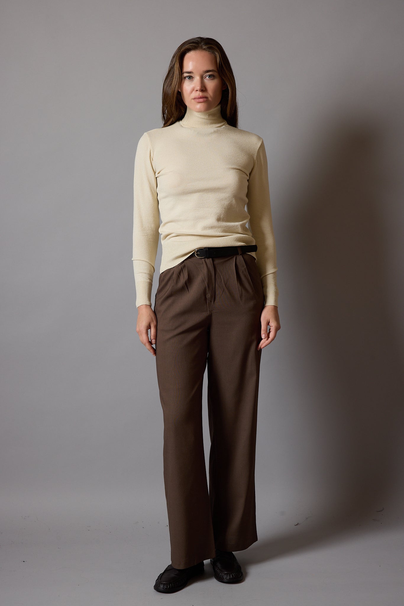 YÜKSEK YAKA KAZAK BEIGE