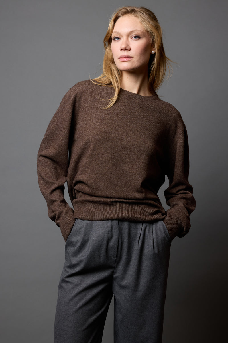 YUN BISIKLET YAKA UNISEX KAZAK MOCHA