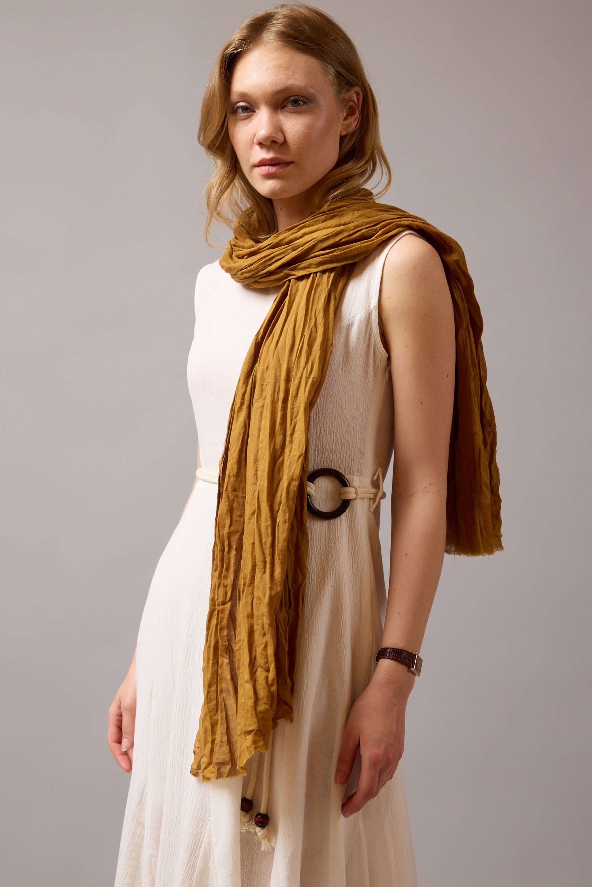 Nude Green Organik Pamuk Handmade Sal
