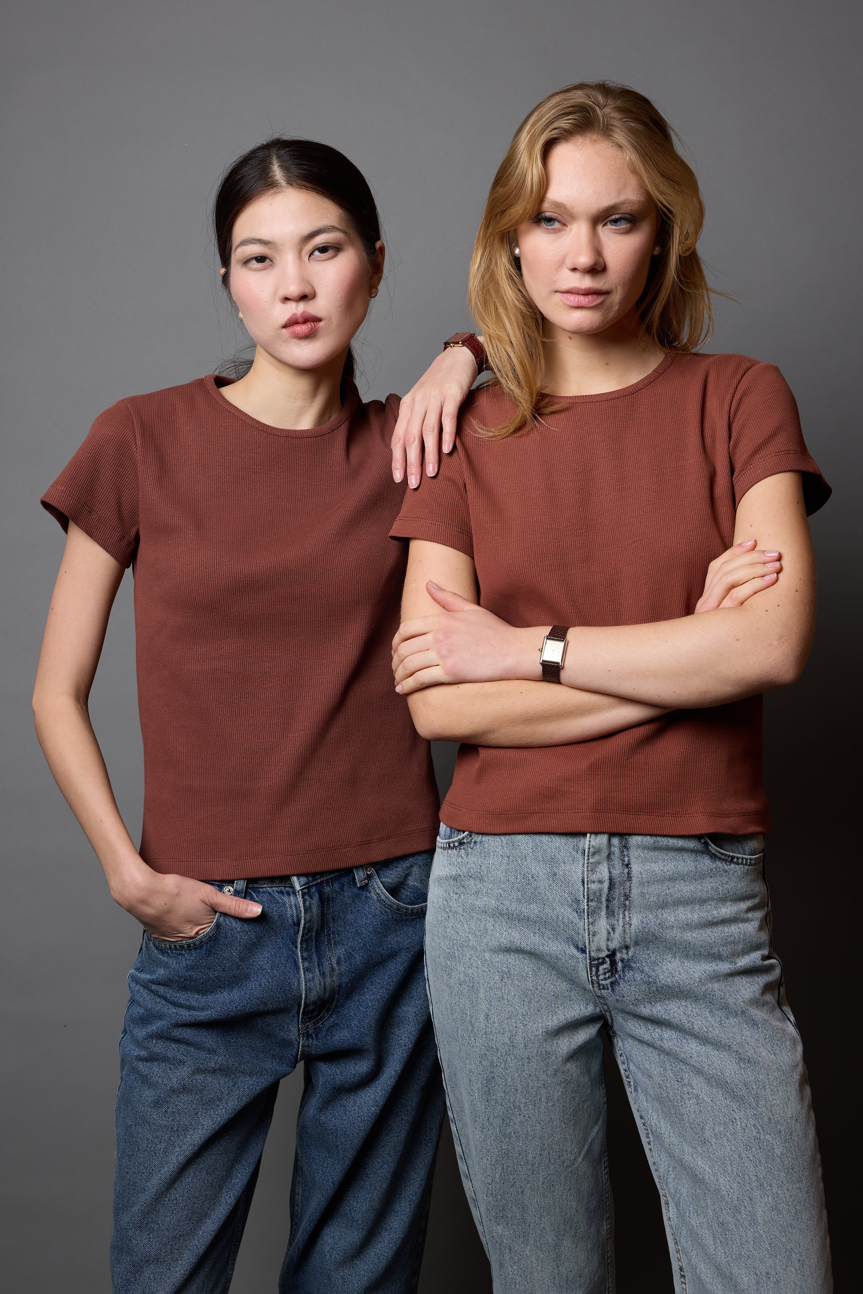FİTİLLİ KISA KOLLU PAMUK T-SHIRT TARÇIN