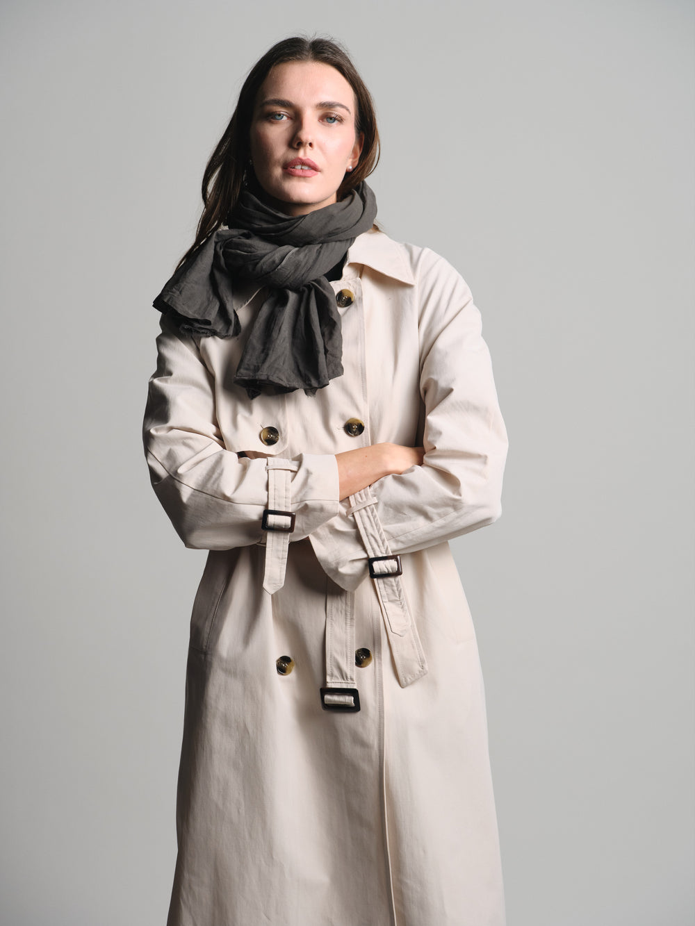 GREY ORGANIK PAMUK HANDMADE SAL