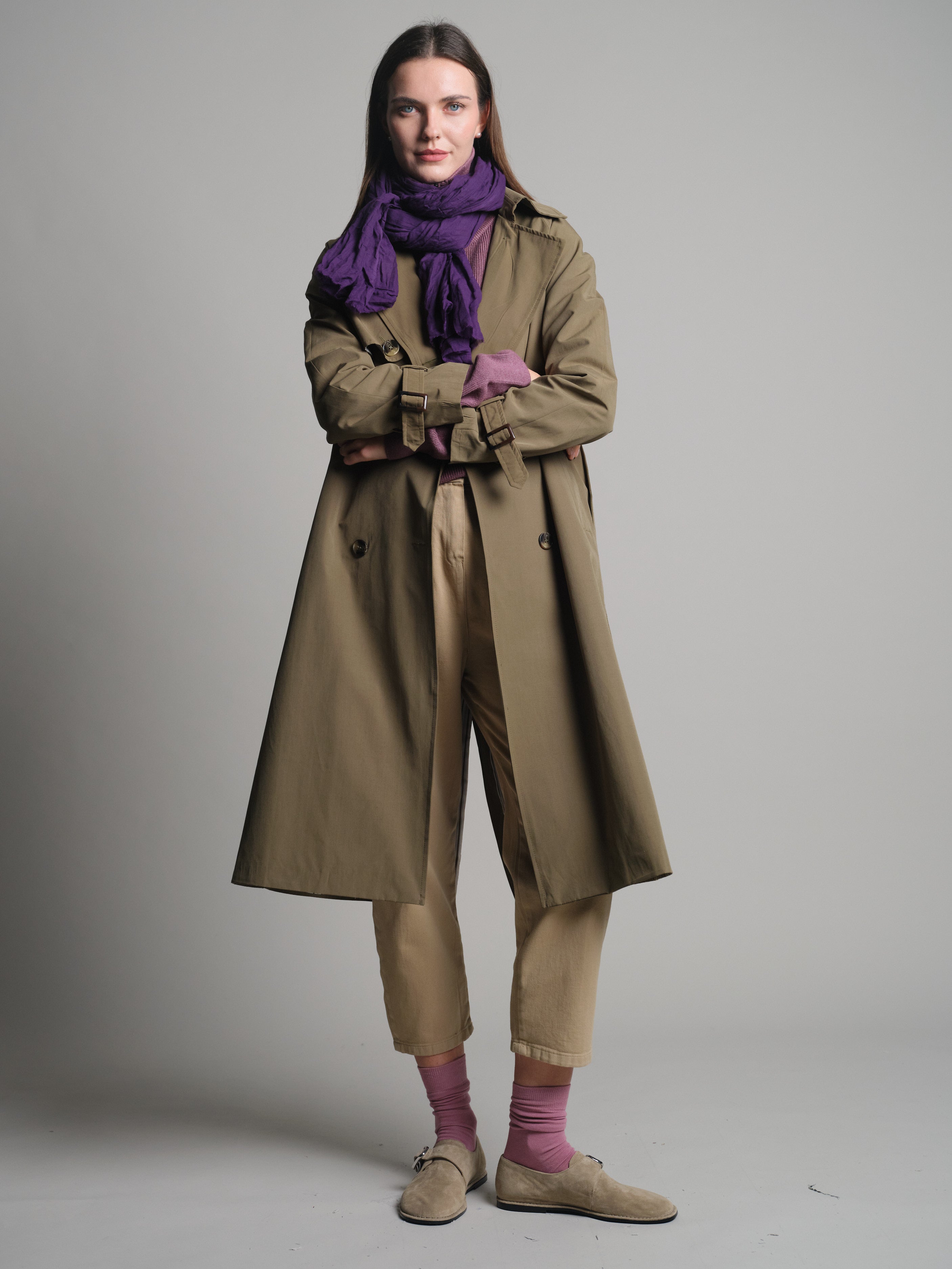 Violette Organik Pamuk Handmade Şal