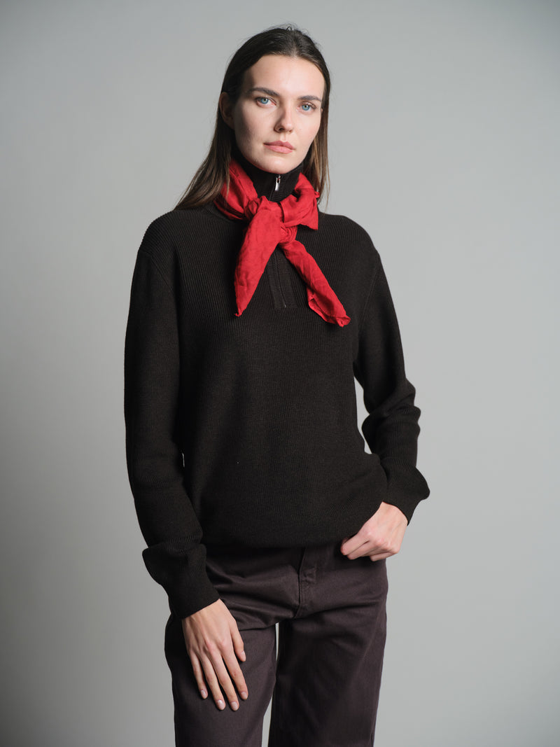 CHRISTMAS RED ORGANIK PAMUK KARE FULAR