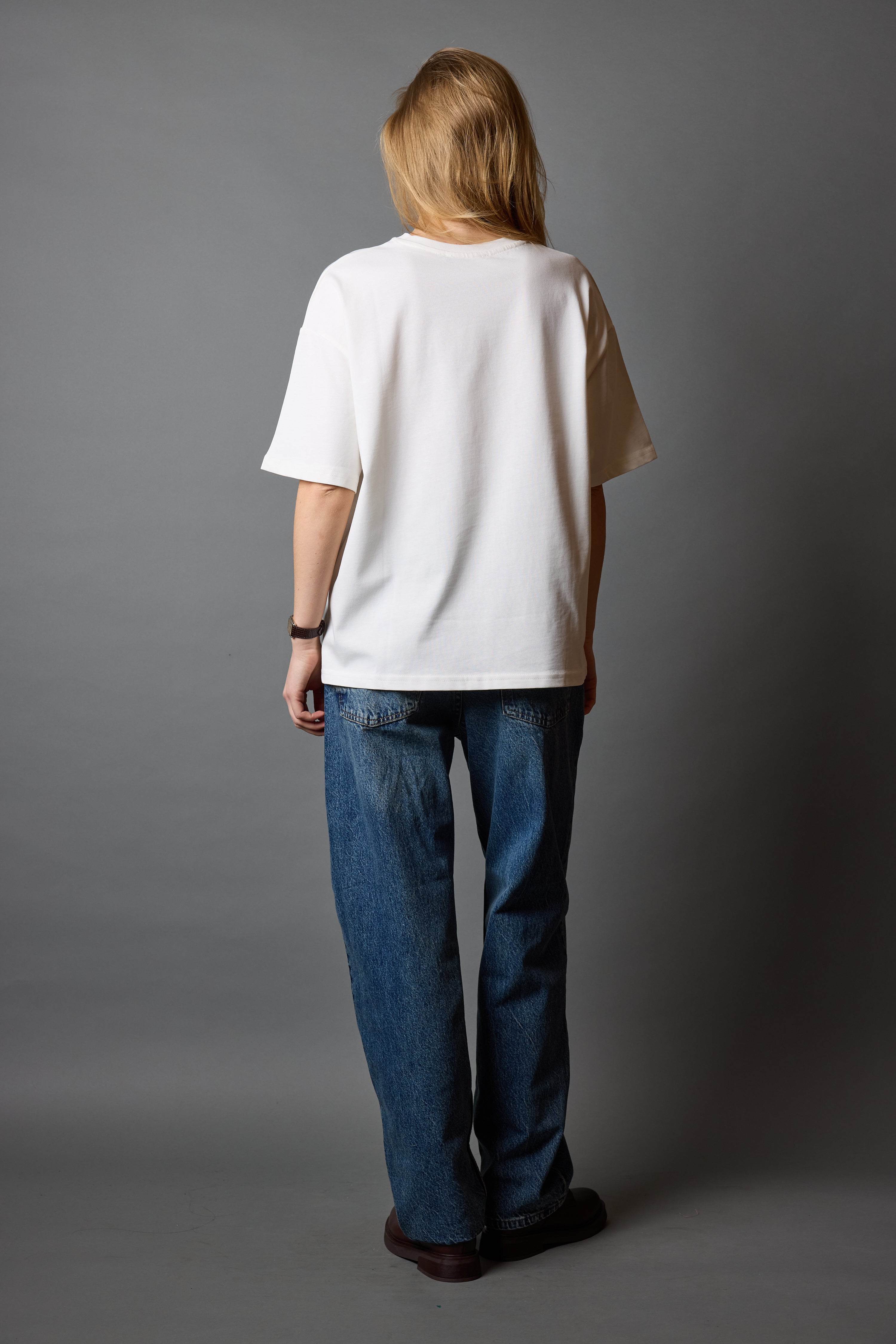WIDE LEG BALLOON FIT JEAN VINTAGE BLEU
