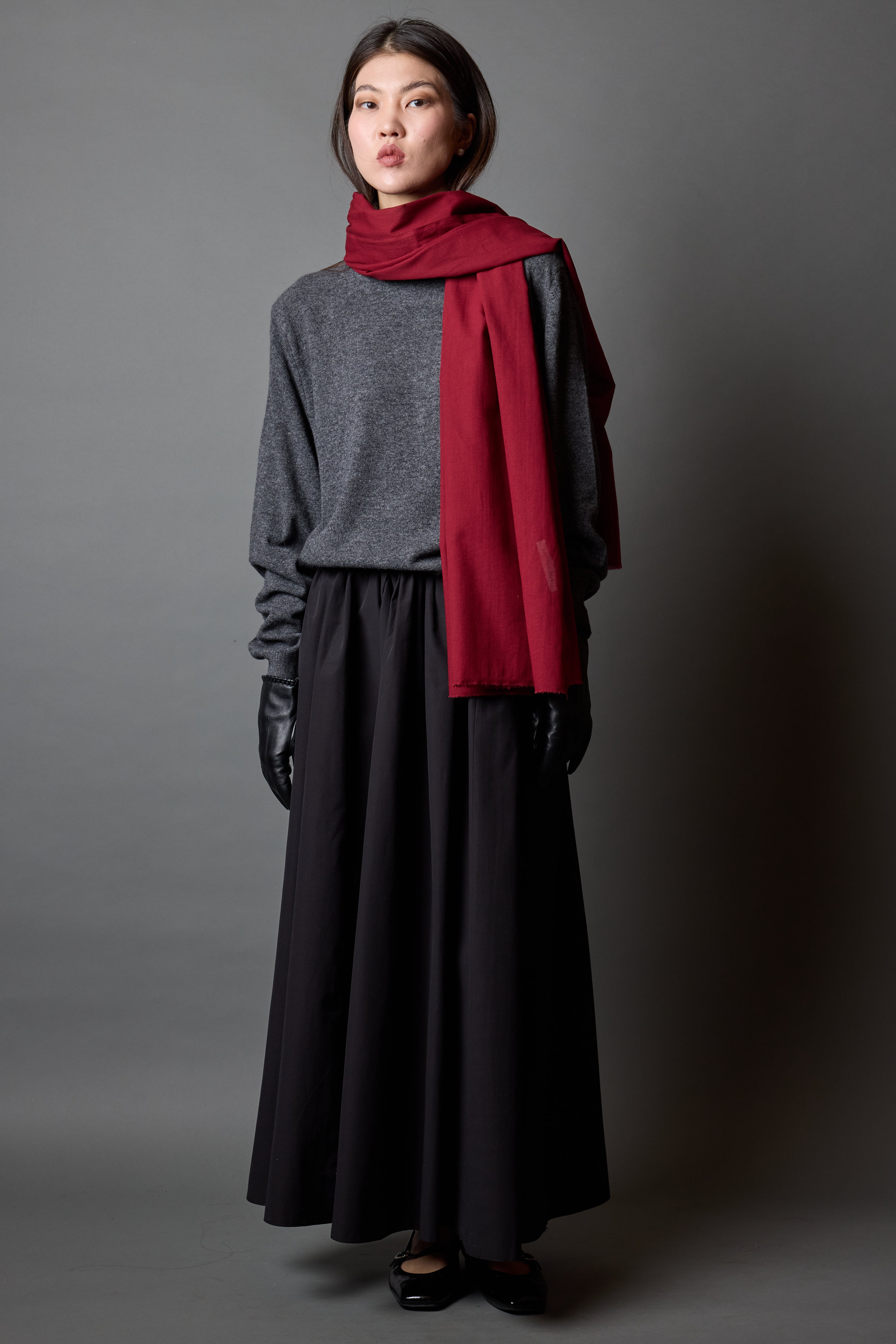 BRITISH RED ORGANİK PAMUK HANDMADE ŞAL