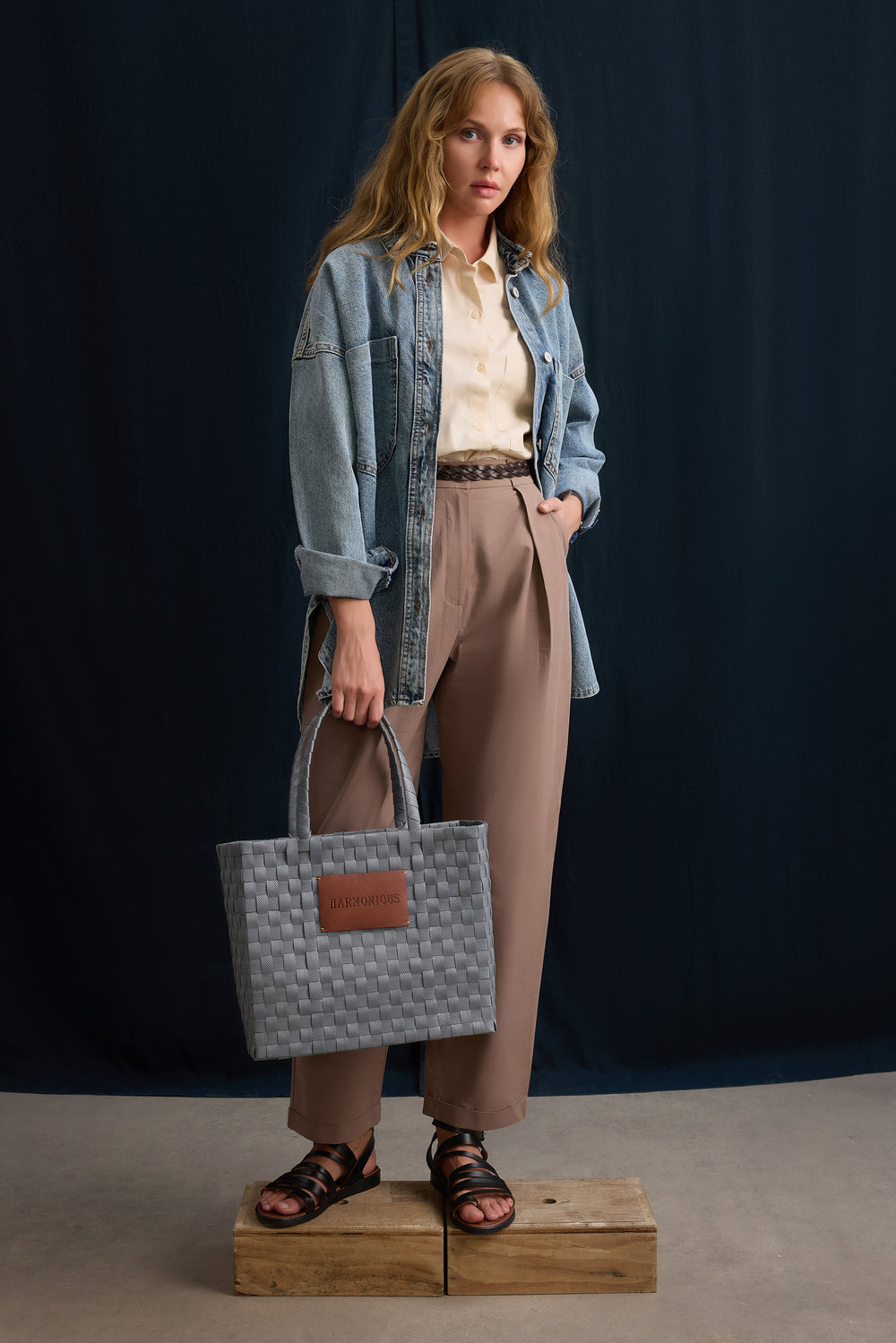 ORGU ICE GREY TOTE BAG