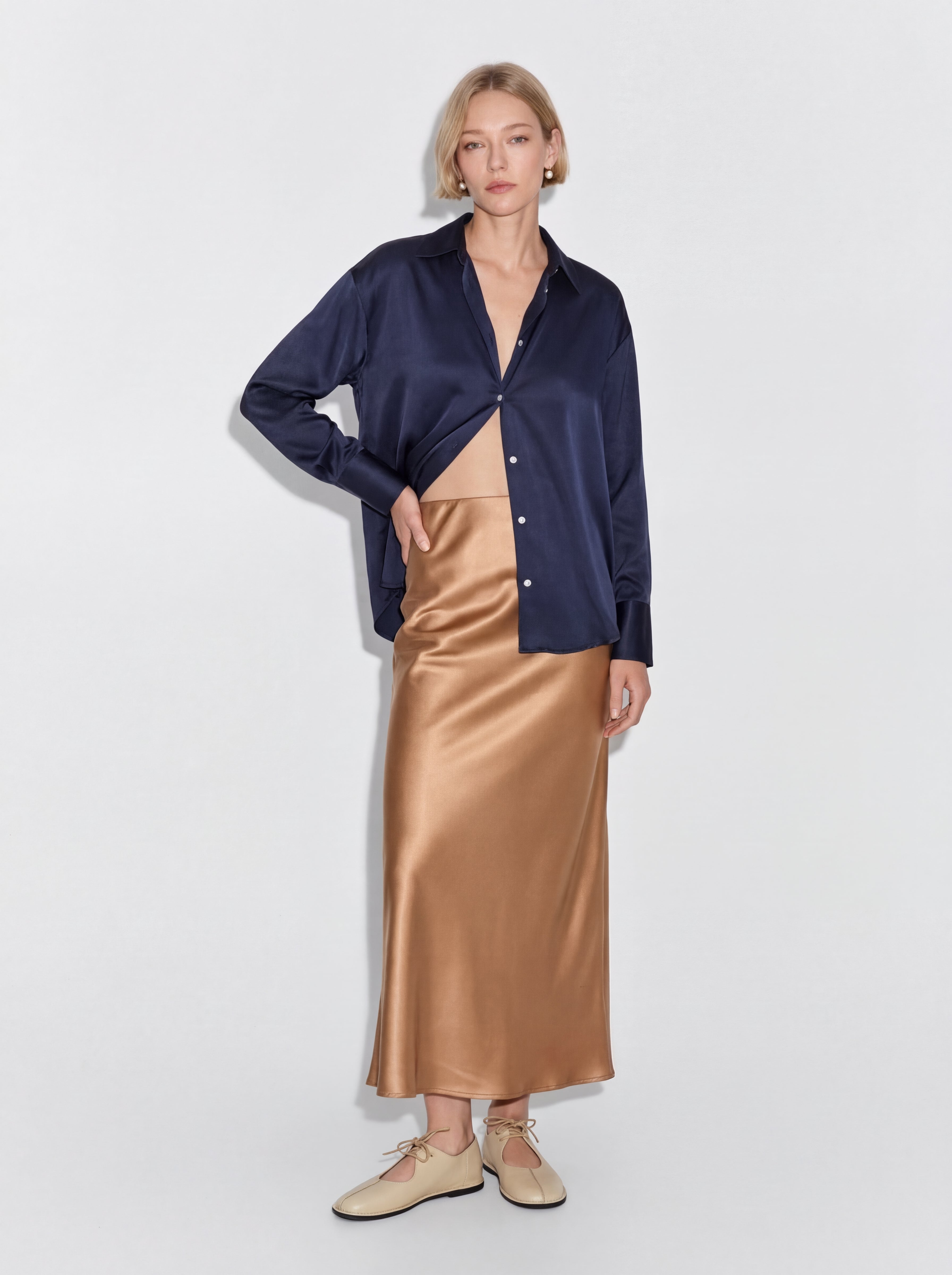 SATEN MIDI ETEK CAMEL