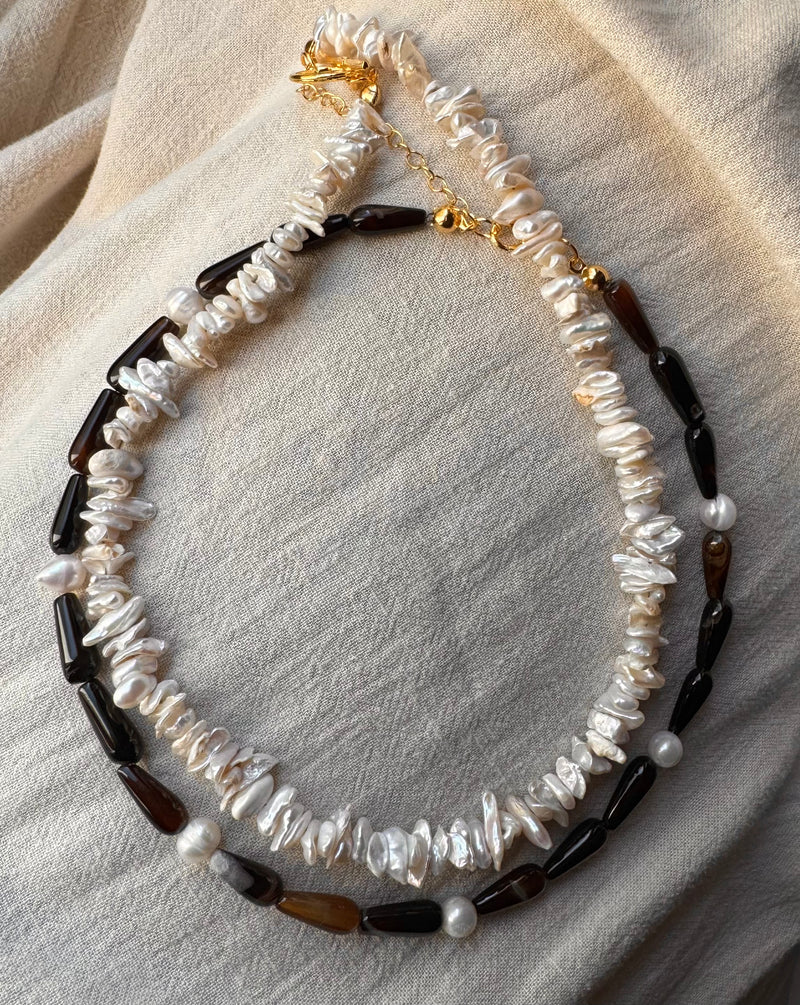 MATIERE ROUGE CORAL NECKLACE