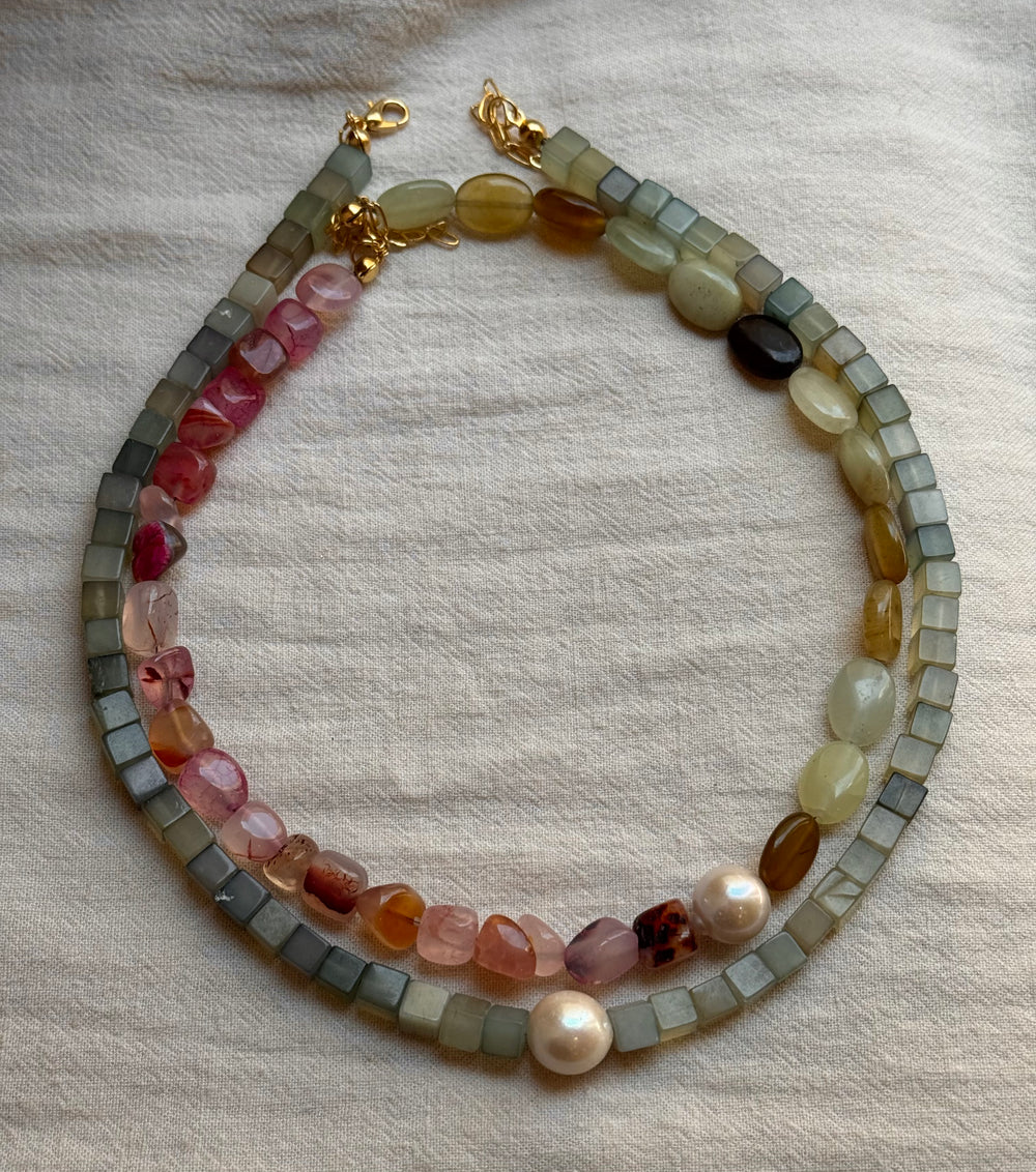 MATIERE ROUGE CORAL NECKLACE