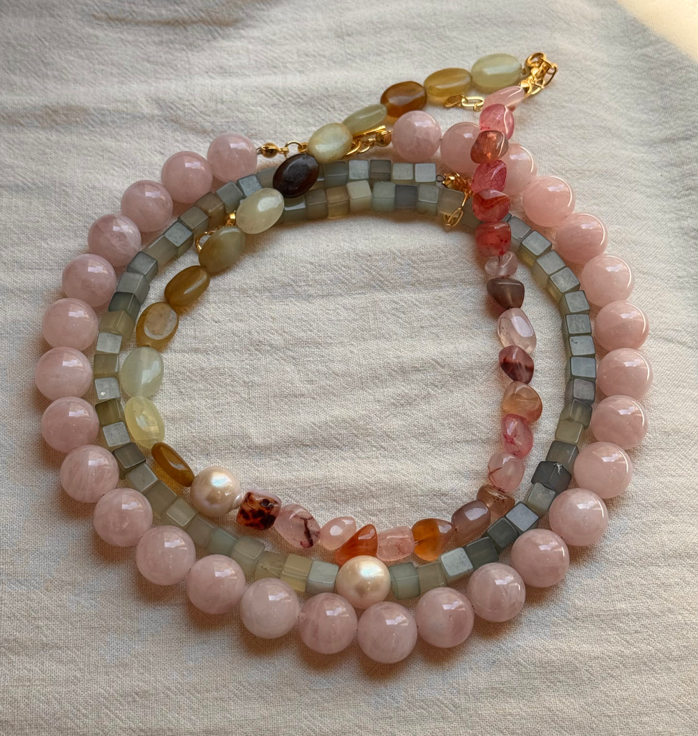 MATIERE ROUGE CORAL NECKLACE