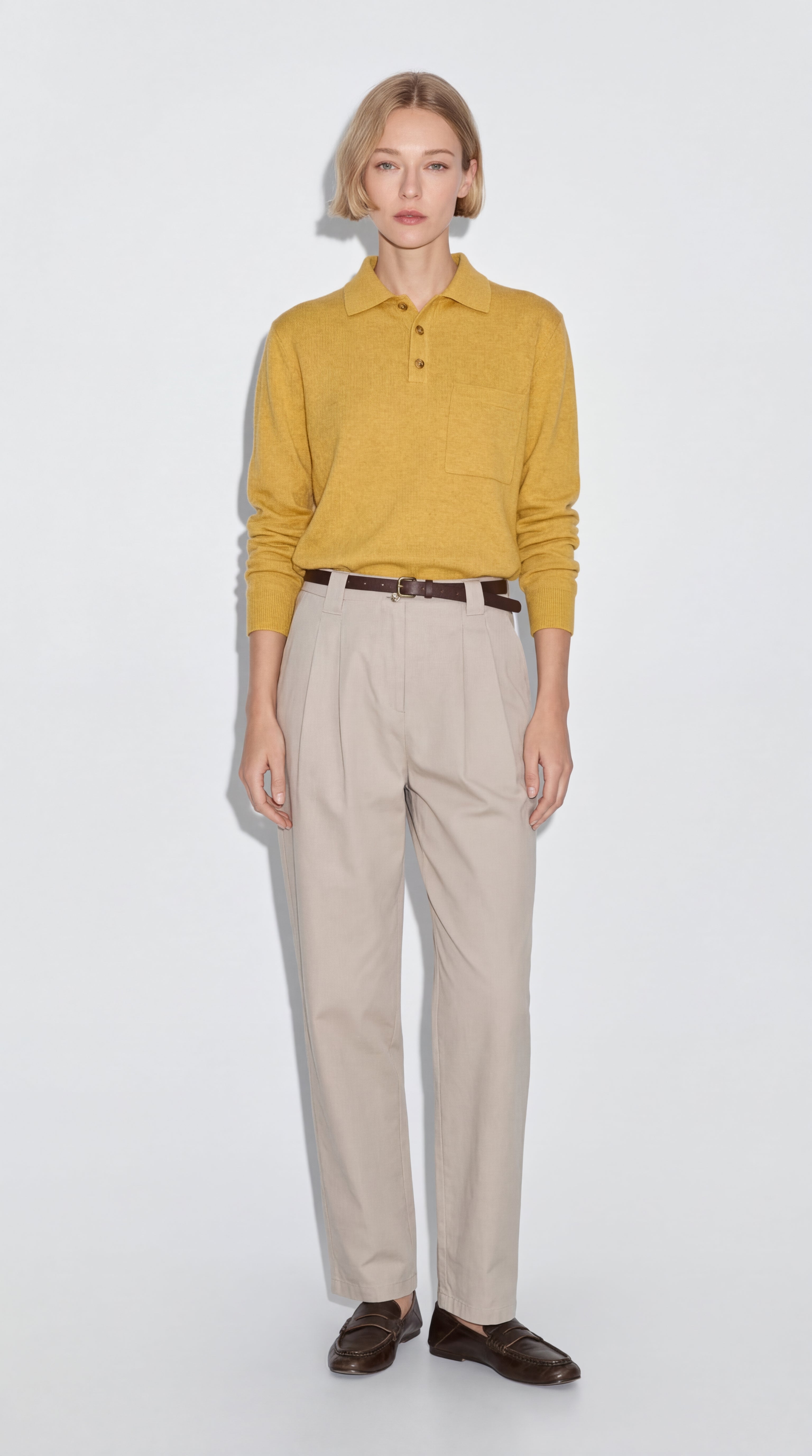 YUN POLO YAKA UNISEX KAZAK YELLOW