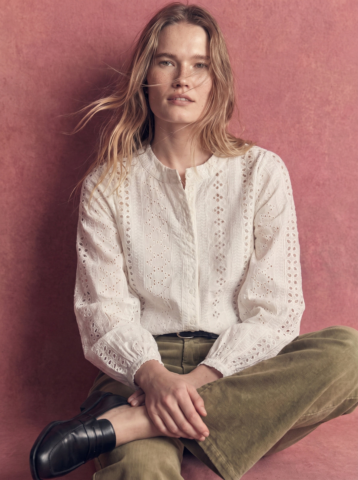 EDITH STANDARD COLLAR HOLE HEAT SHIRT