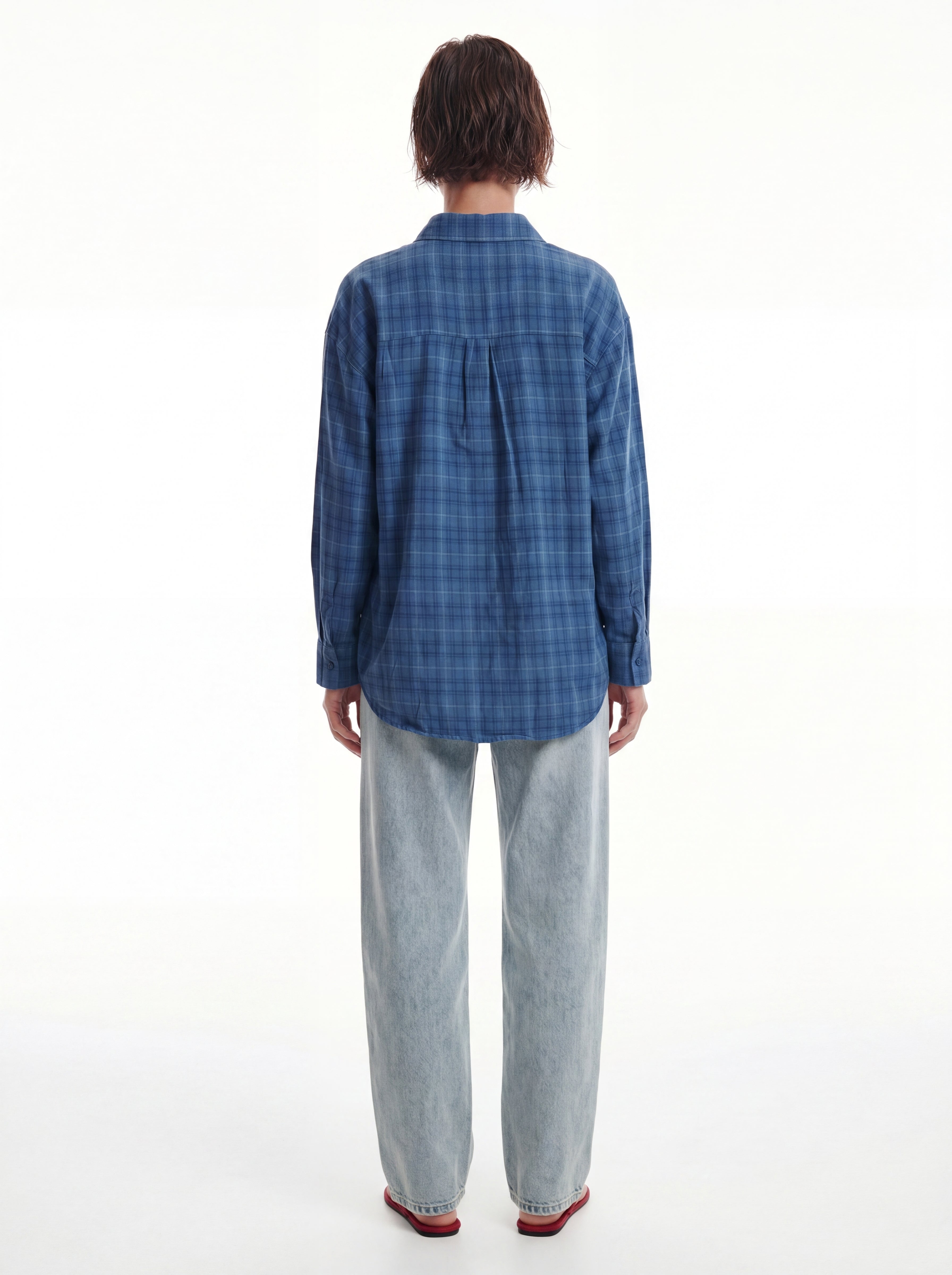 KARELI CEPLI OVERSIZE YUMUSAK GOMLEK