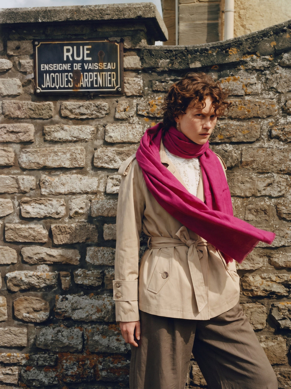 Framboise organik pamuk Şal — HARMONIOUS AW26 The Country House