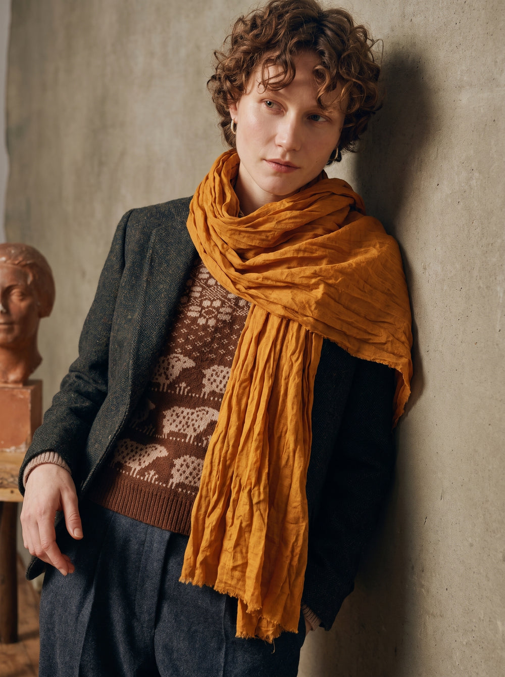 Honey Mustard organik pamuk Sal — HARMONIOUS AW26 The Country House