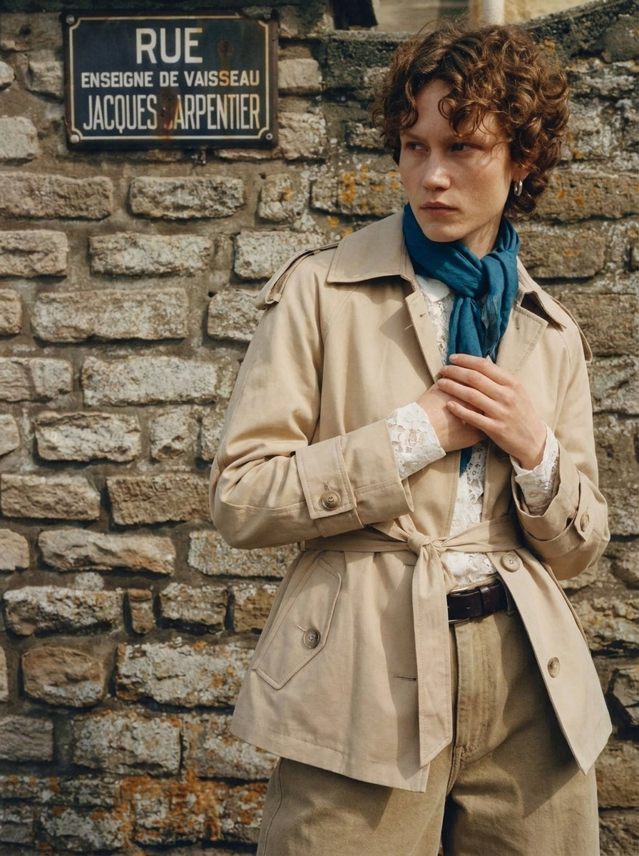 Sea Blue organik pamuk Sal — HARMONIOUS AW26 The Country House