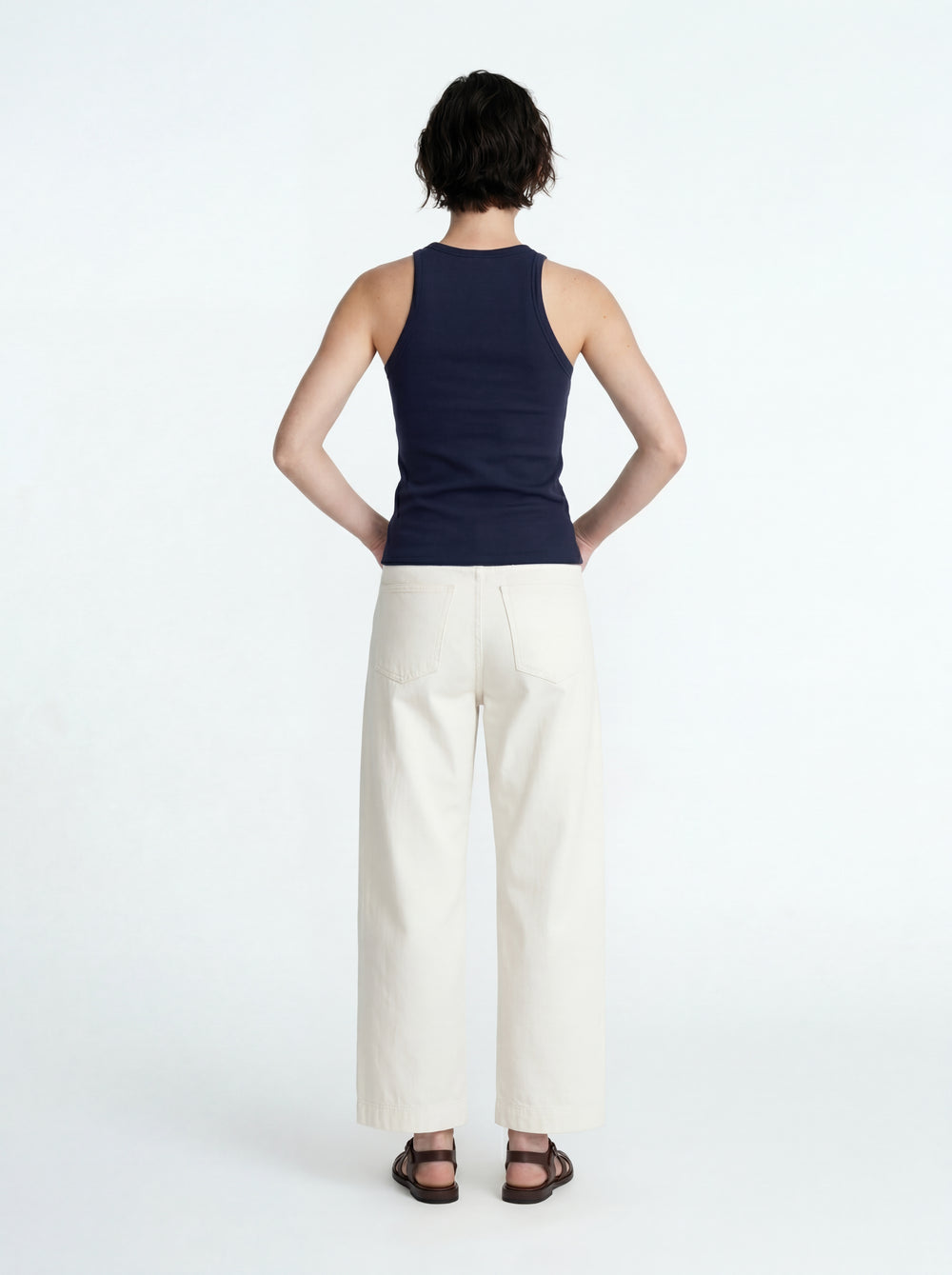 HALTER YAKA CROP TOP LACIVERT