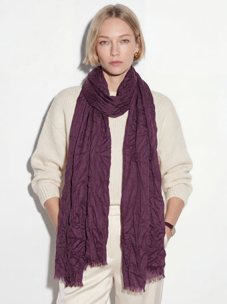 Organic Cotton Shawl Texture