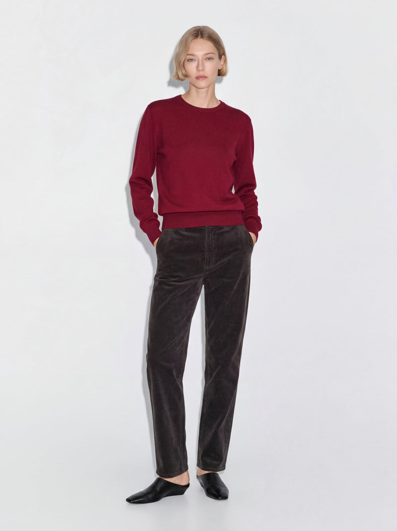 YUN BISIKLET YAKA UNISEX KAZAK CLARET RED