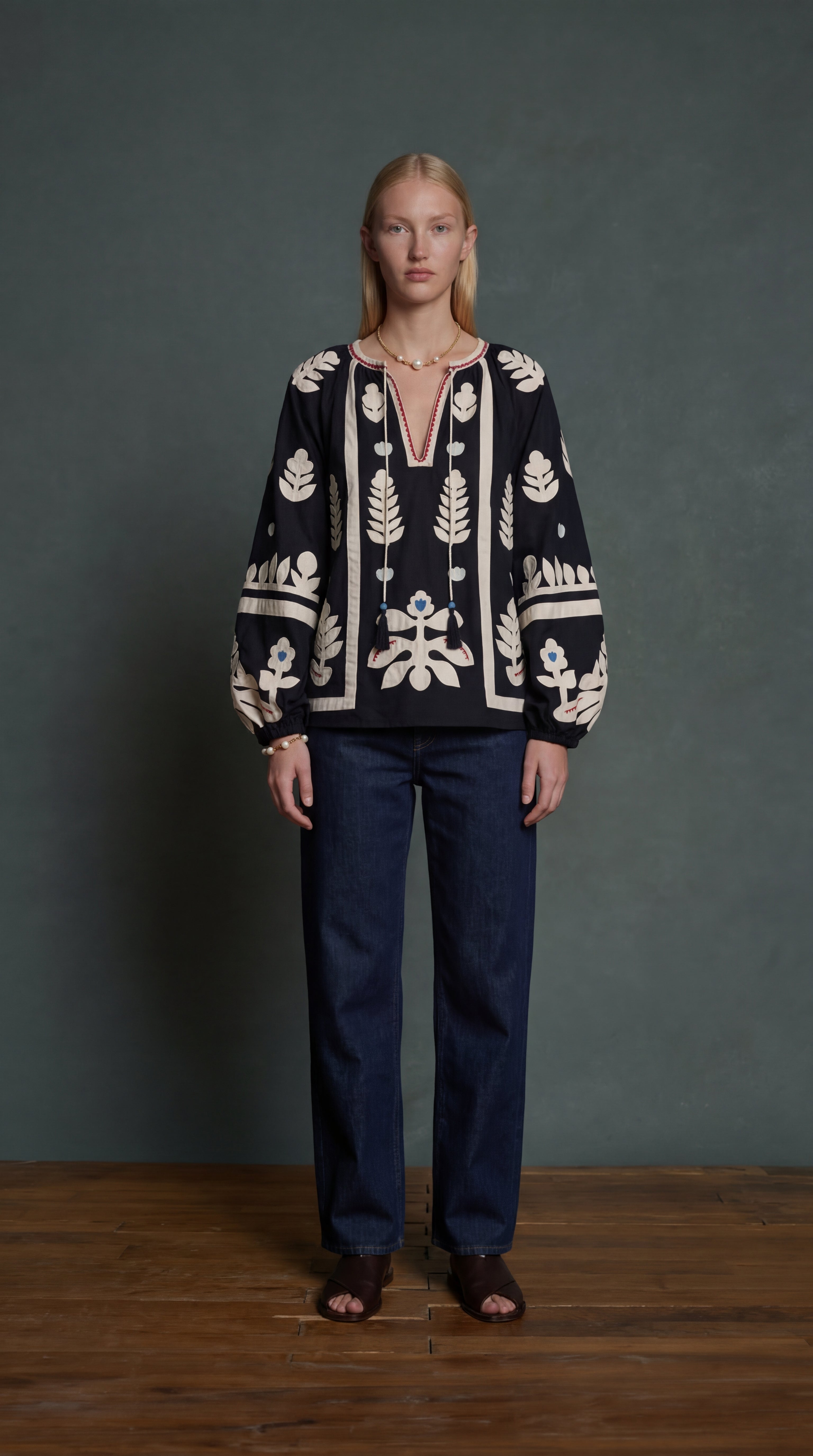 CAPE NAKISLI BLUZ SIYAH