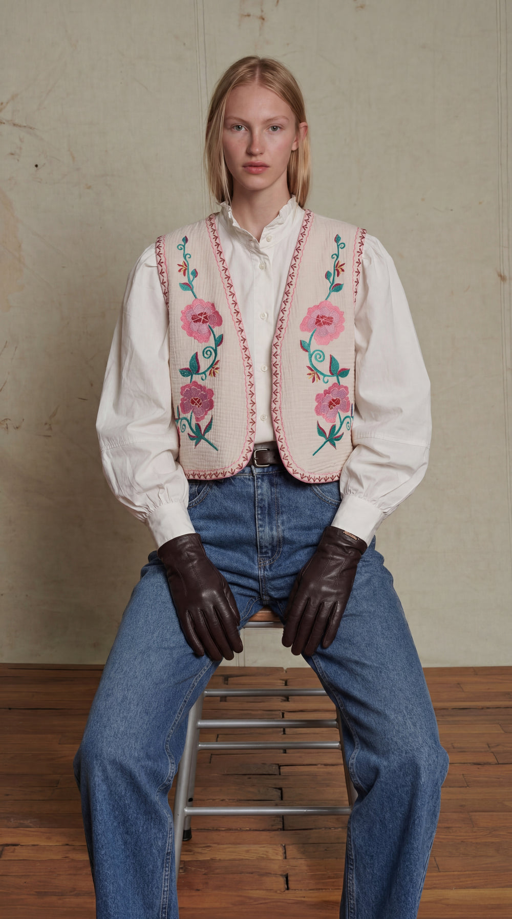 ROSE NAKIS DETAYLI YELEK