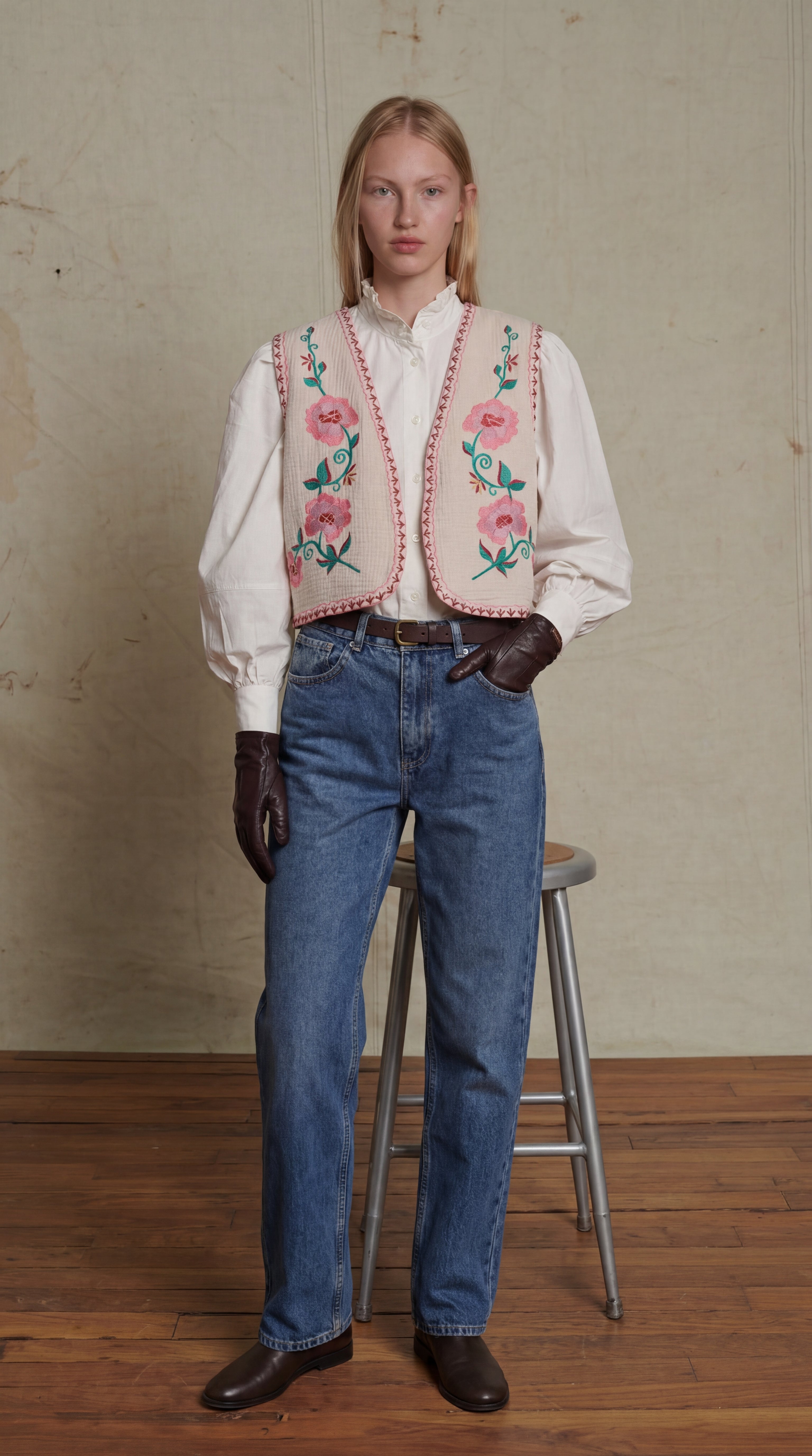 ROSE NAKIS DETAYLI YELEK