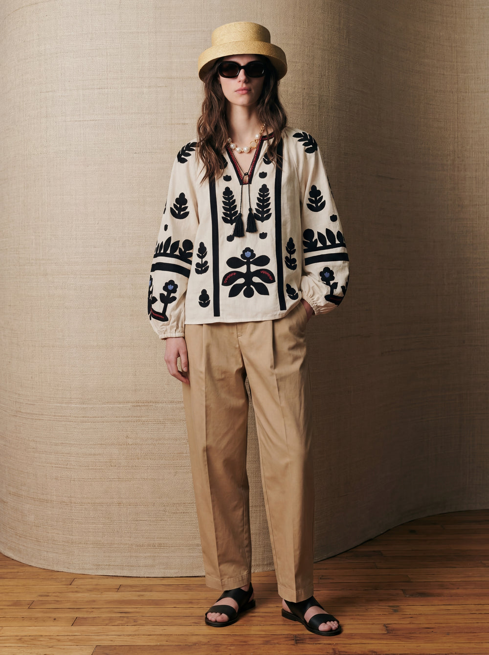 CAPE NAKISLI BLUZ KREM