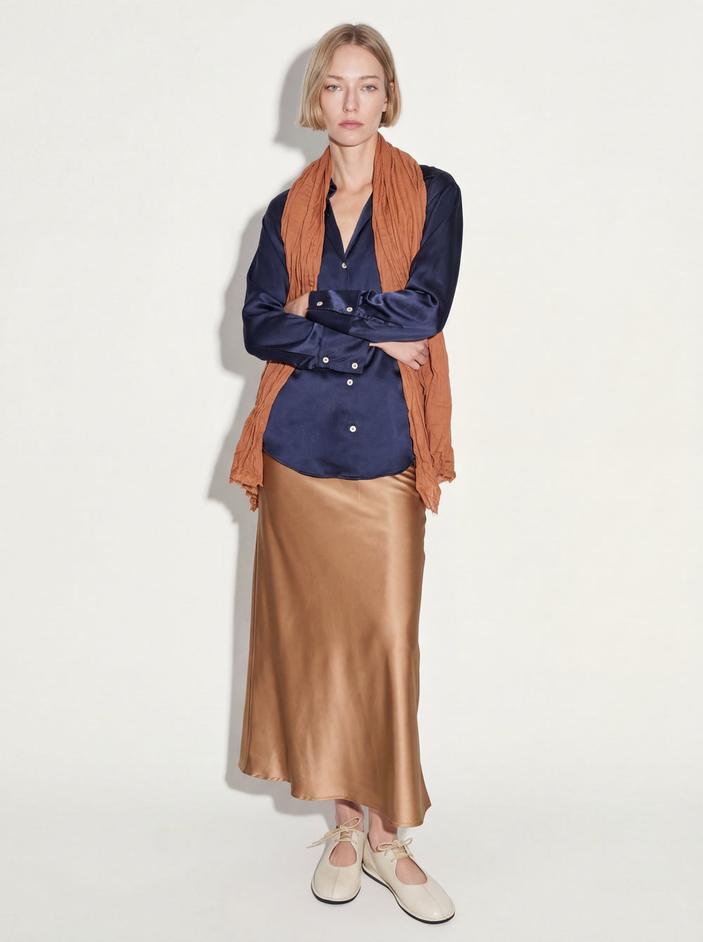 SATEN MIDI ETEK CAMEL