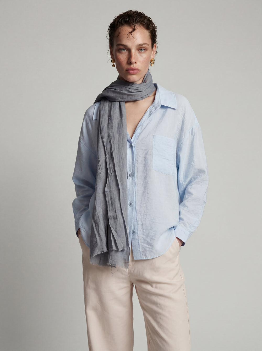 ICE GREY ORGANIK PAMUK HANDMADE SAL