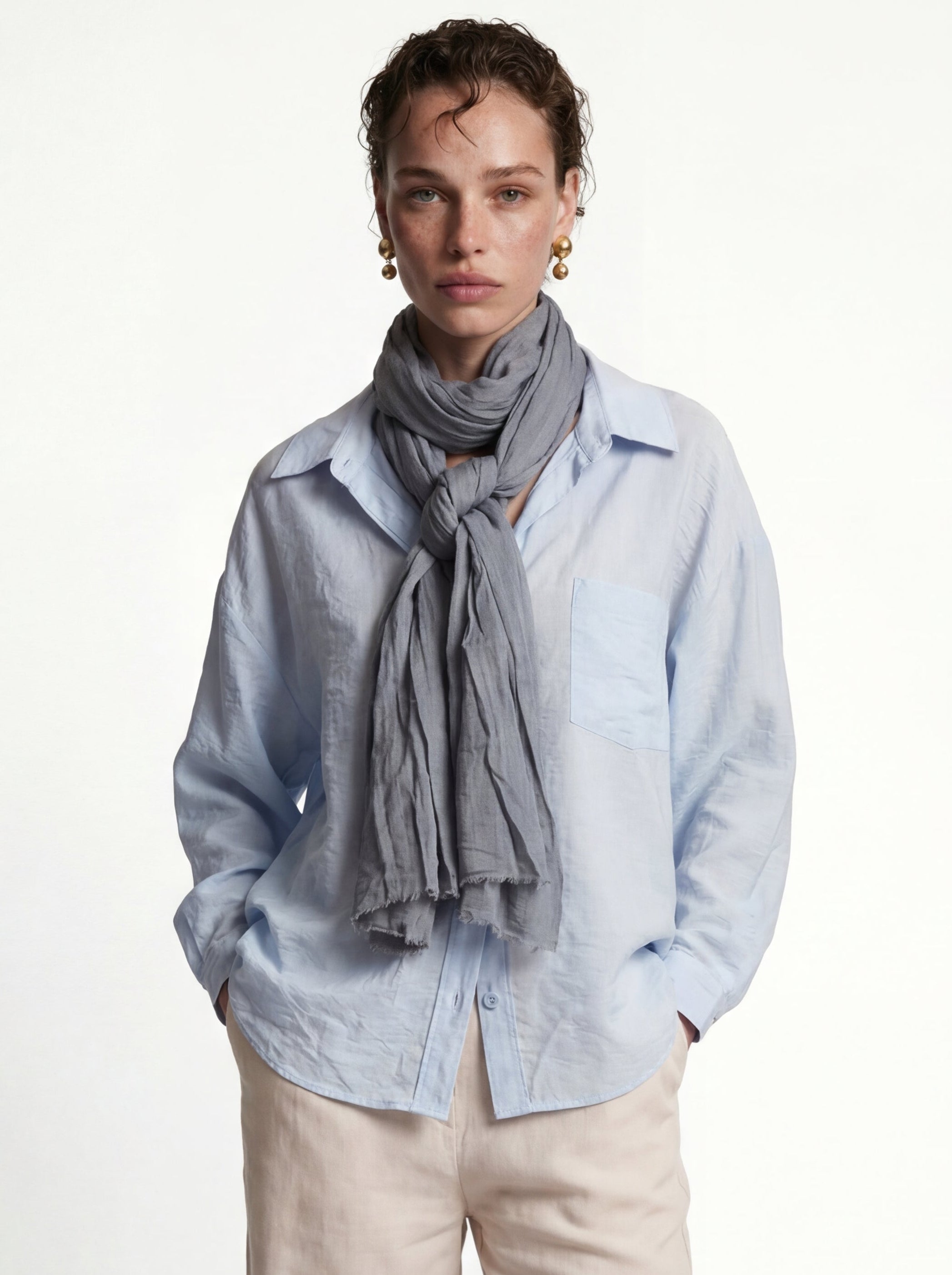 ICE GREY ORGANIK PAMUK HANDMADE SAL
