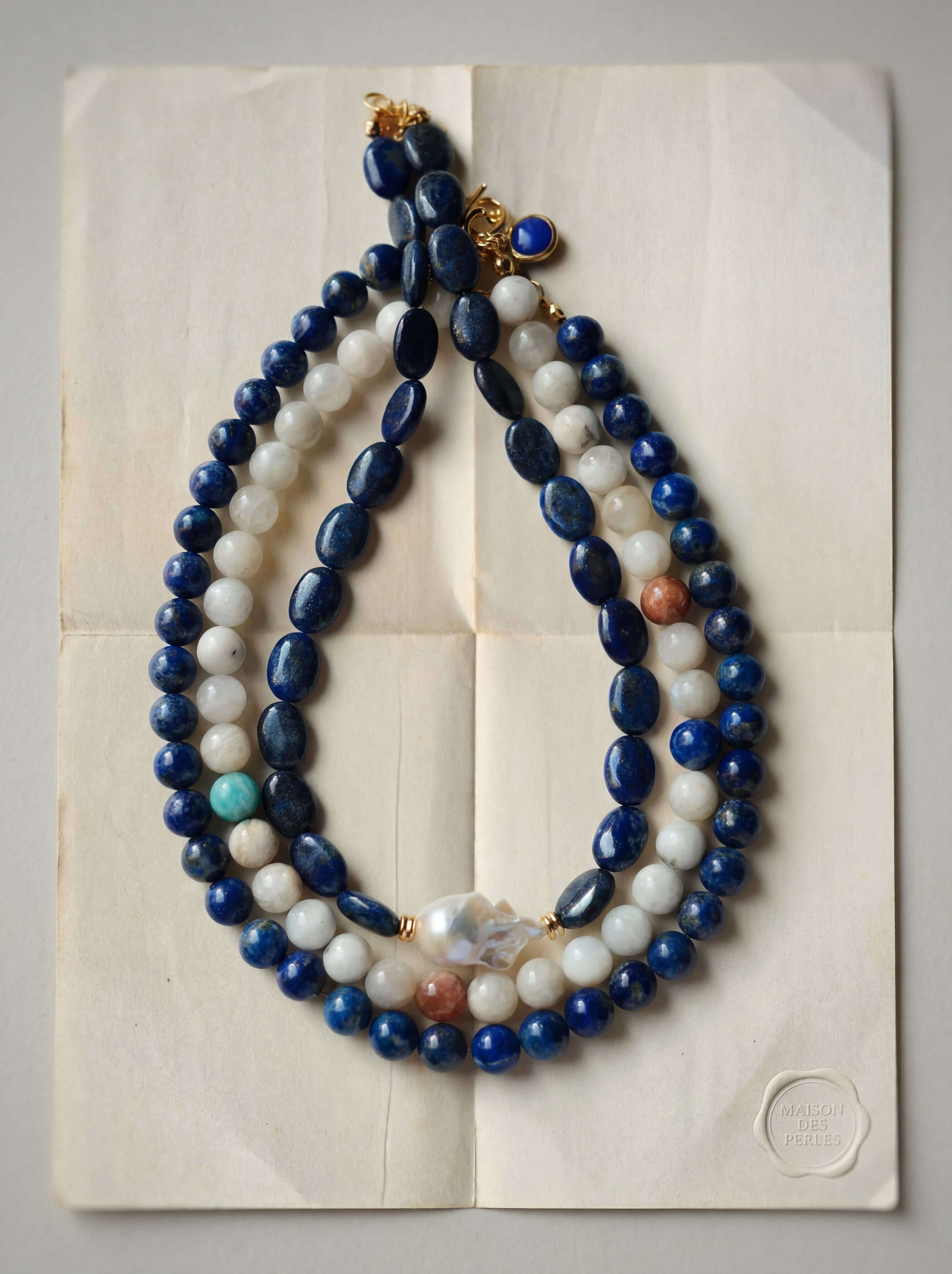 MATIERE ROUGE CORAL NECKLACE